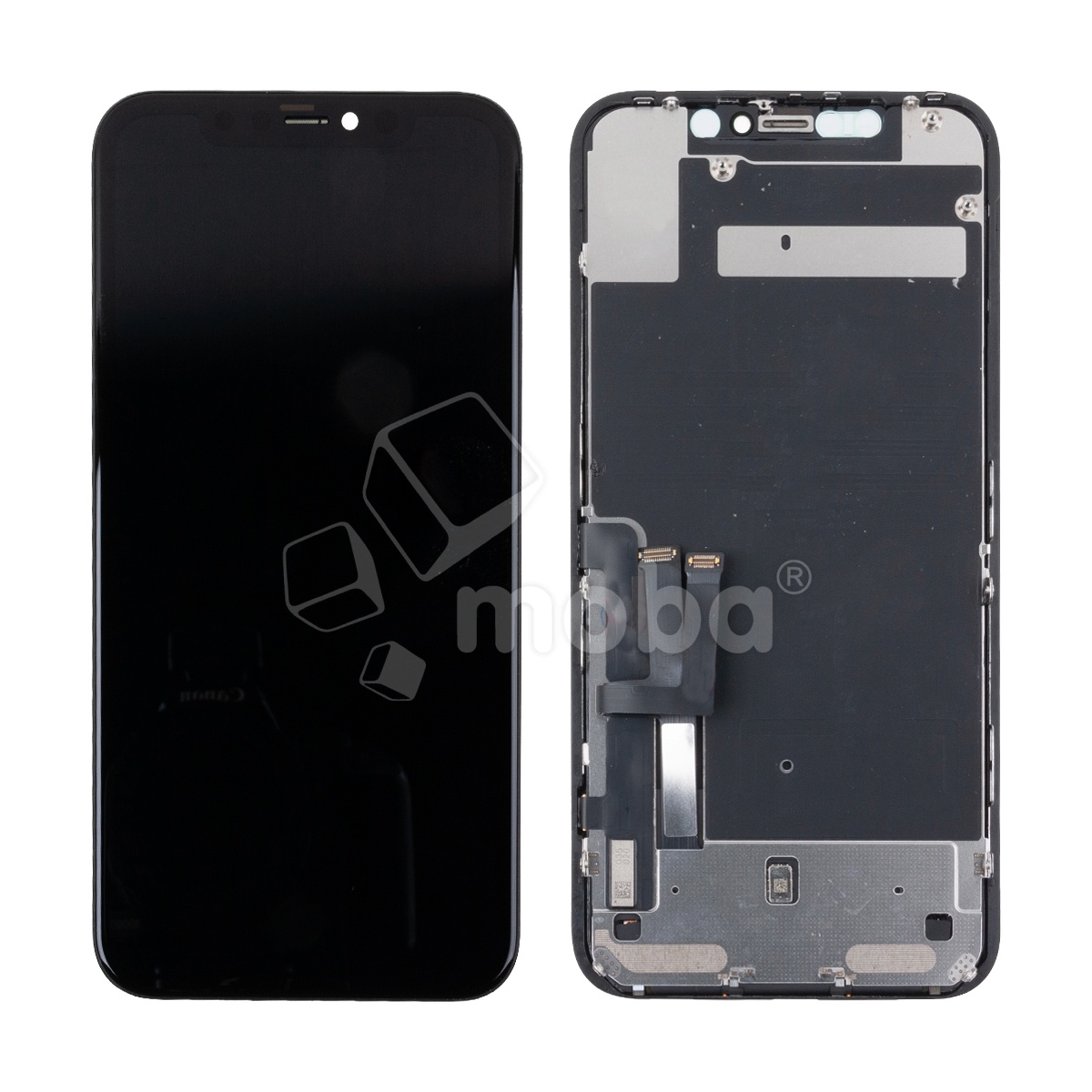 Дисплей для iPhone 11 (A2221) в сборе с тачскрином Черный - OR (Заменено стекло и тач)