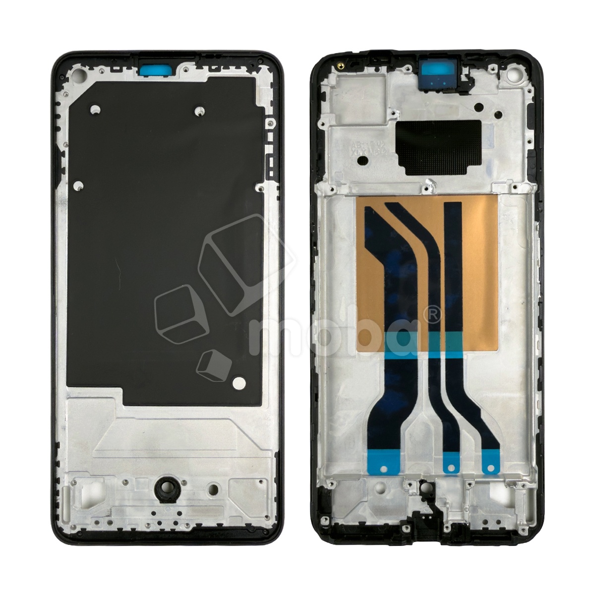 Рамка дисплея для Realme GT Neo 2/Neo 3T (RMX3370/RMX337) Черный (возможен дефект ЛКП)