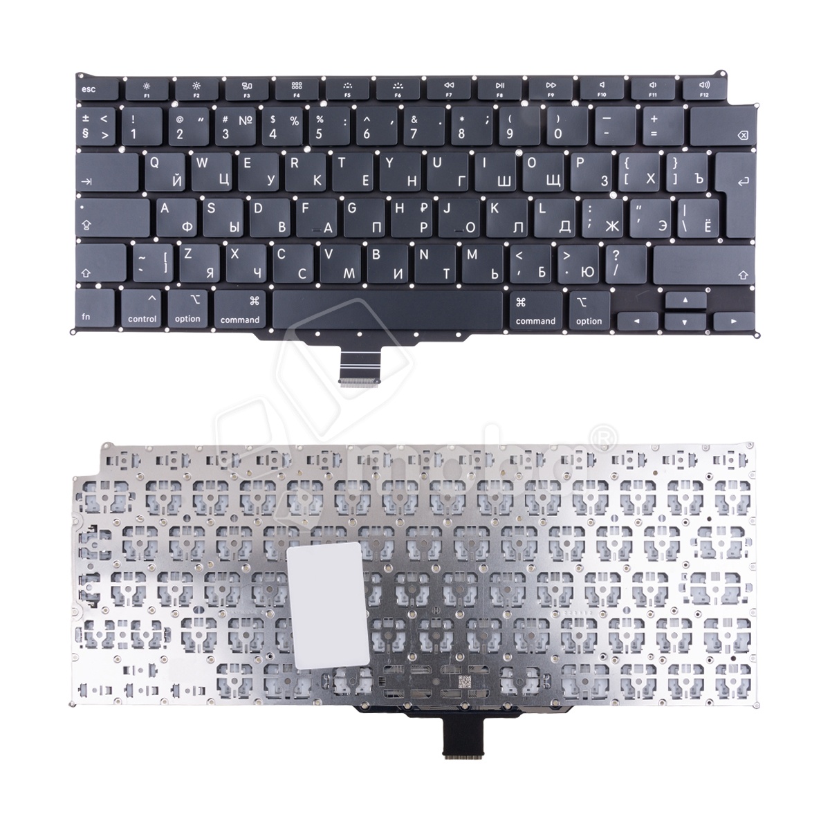 Клавиатура для ноутбука MacBook Air 13" A2179 (2020, Г-образный Enter RU) Черный