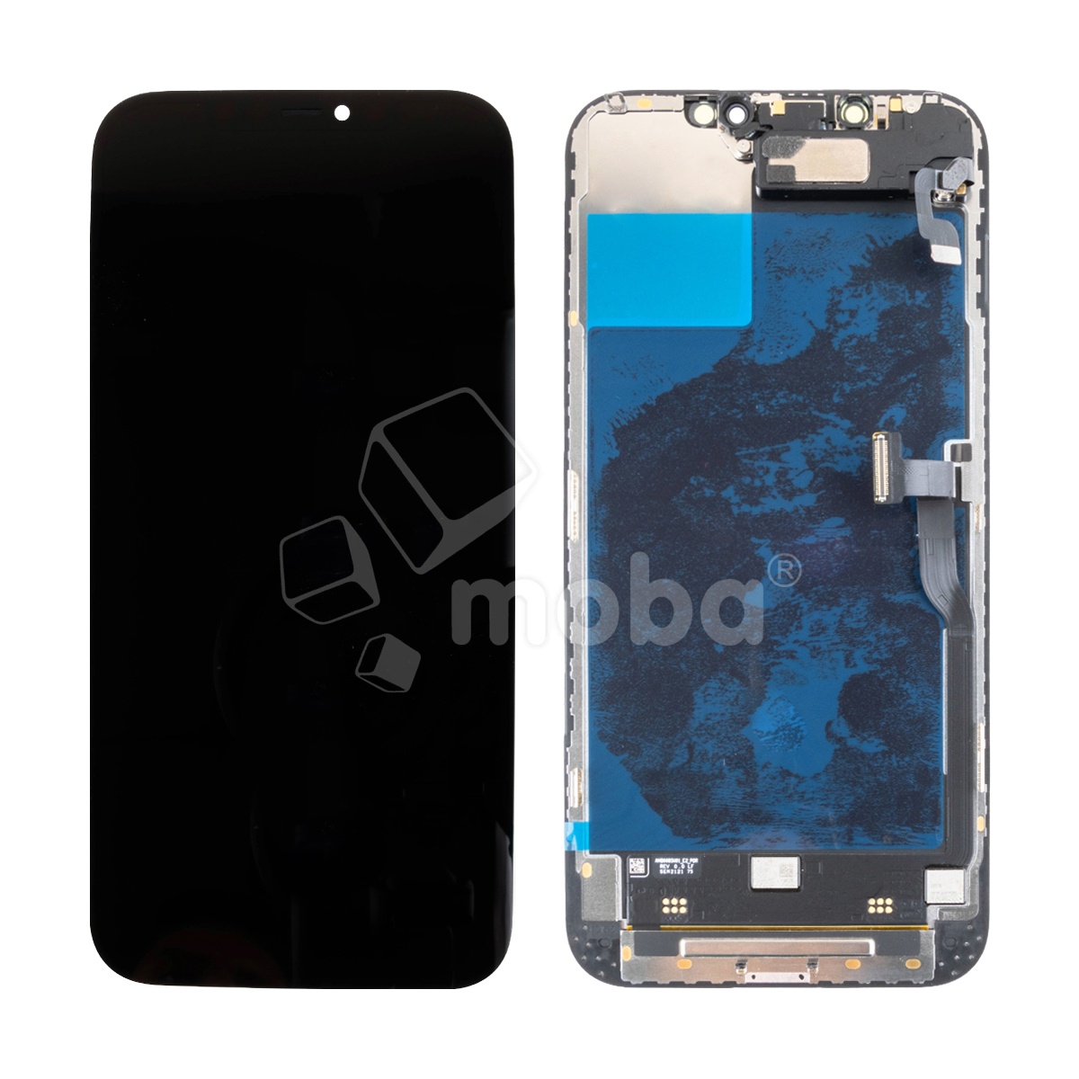 Дисплей для iPhone 12 Pro Max (A2411) в сборе с тачскрином Черный - OR (SP) (с верификацией “Новая запчасть”)