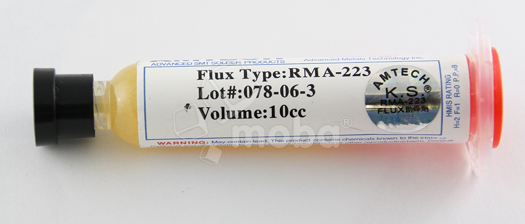 Флюс Amtech RMA-223 (Китай, 10 мл, среднеактивный, безотмывочный)