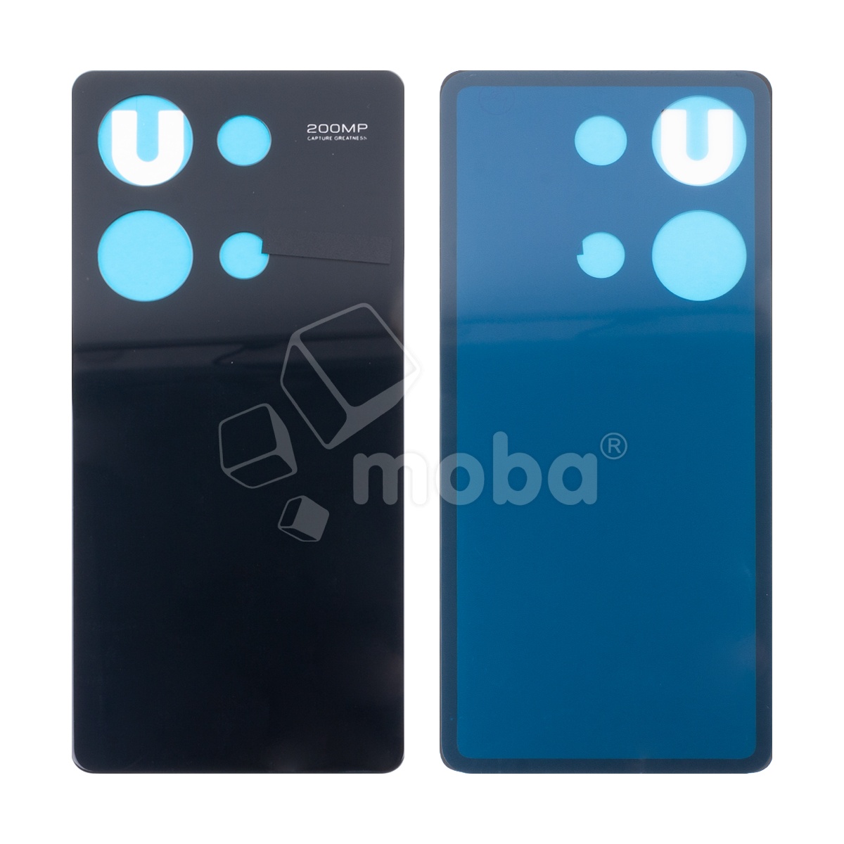 Задняя крышка для Xiaomi Redmi Note 13 Pro 4G (23117RA68G) Черный