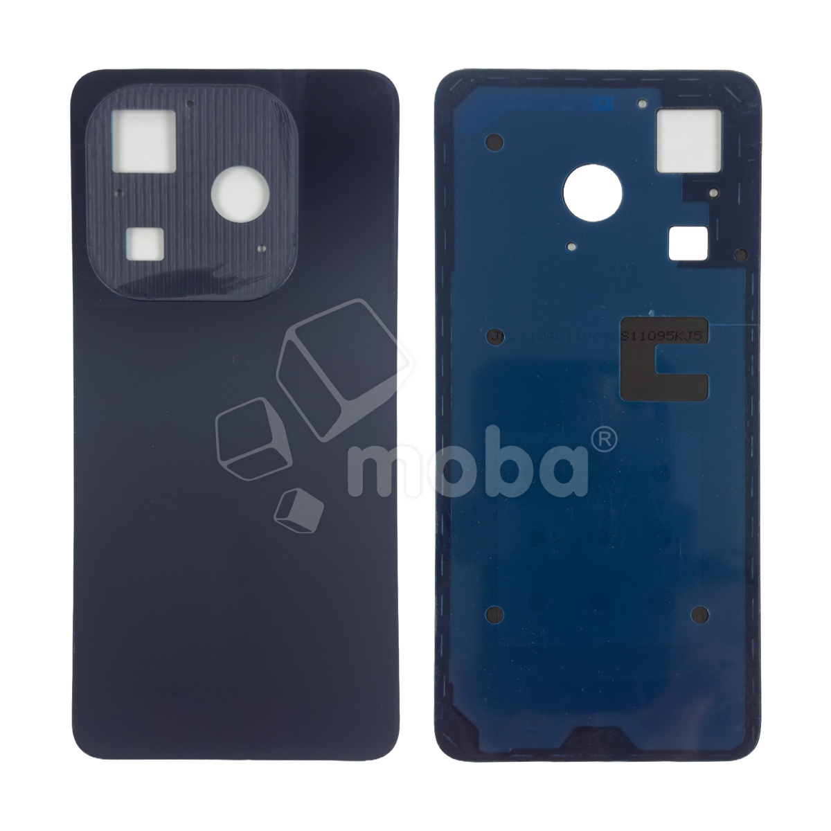 Задняя крышка для Tecno Spark 20 (KJ5/KJ5n) Черный - Премиум