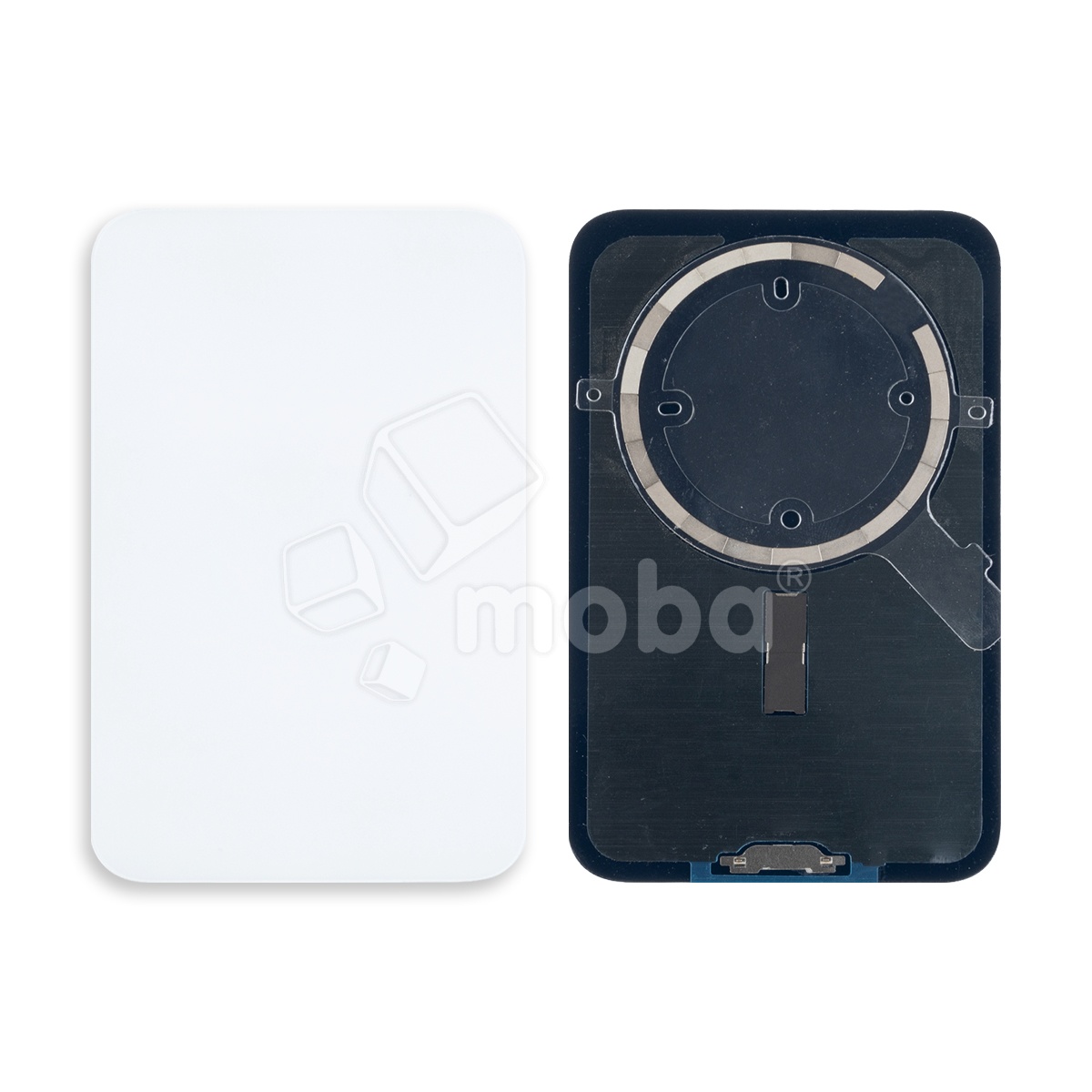 Задняя крышка для iPhone 17 Pro Max (A3526) Серебро (стекло, монолит, MagSafe, логотип) - Премиум