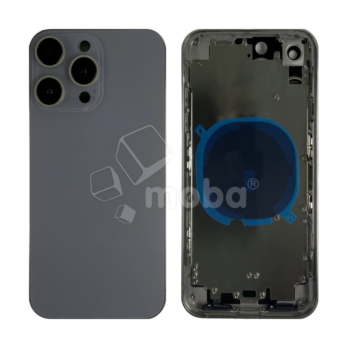 Корпус для iPhone Xr (A2105) в стиле iPhone 16 Pro Серый