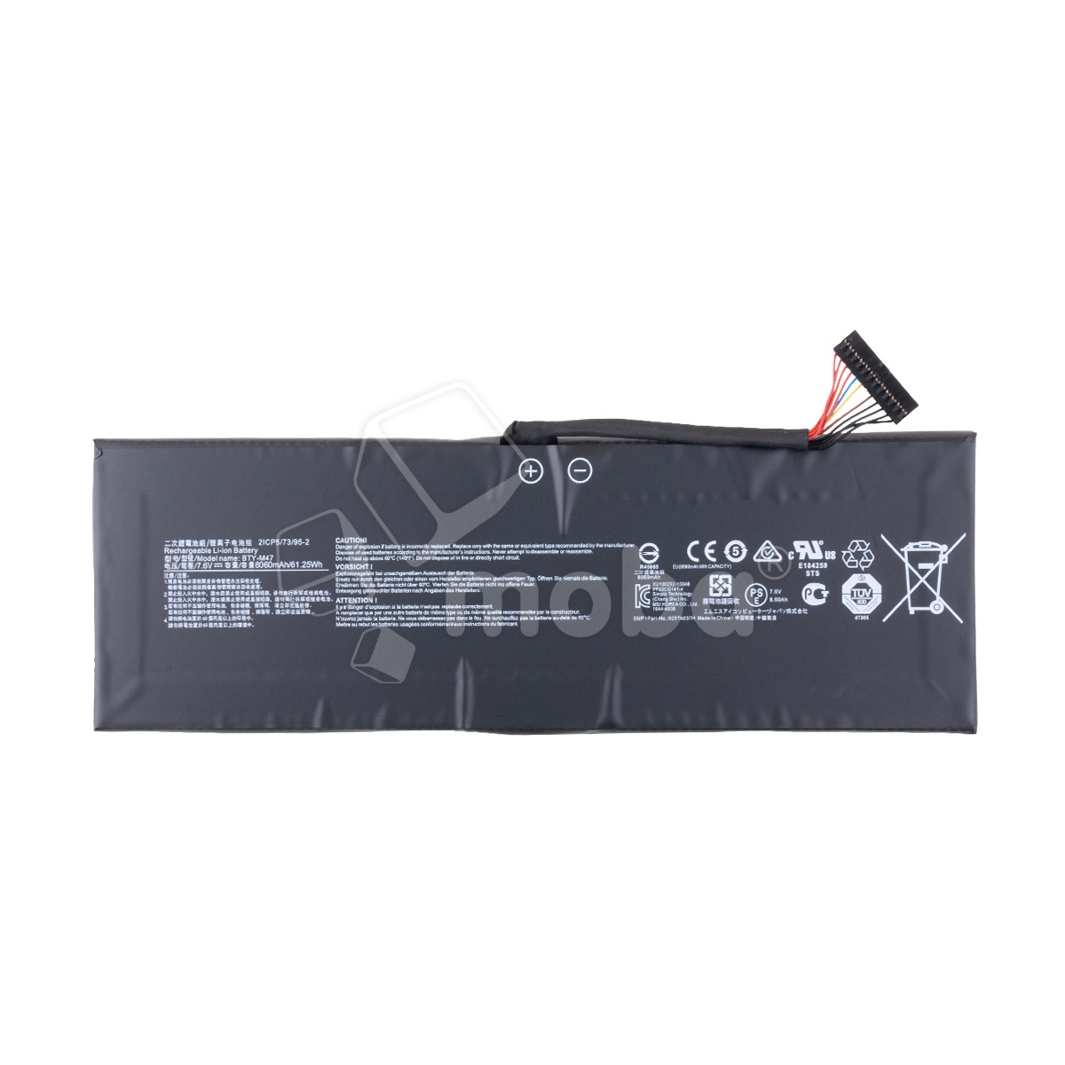 Аккумуляторная батарея для ноутбука MSI GS40, 6QE, GS43 (BTY-M47) 8060 mAh