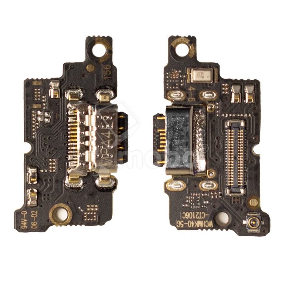 Шлейф для Xiaomi Poco F3/Mi 11i (M2012K11AG/M2012K11G) плата системный разъем/микрофон