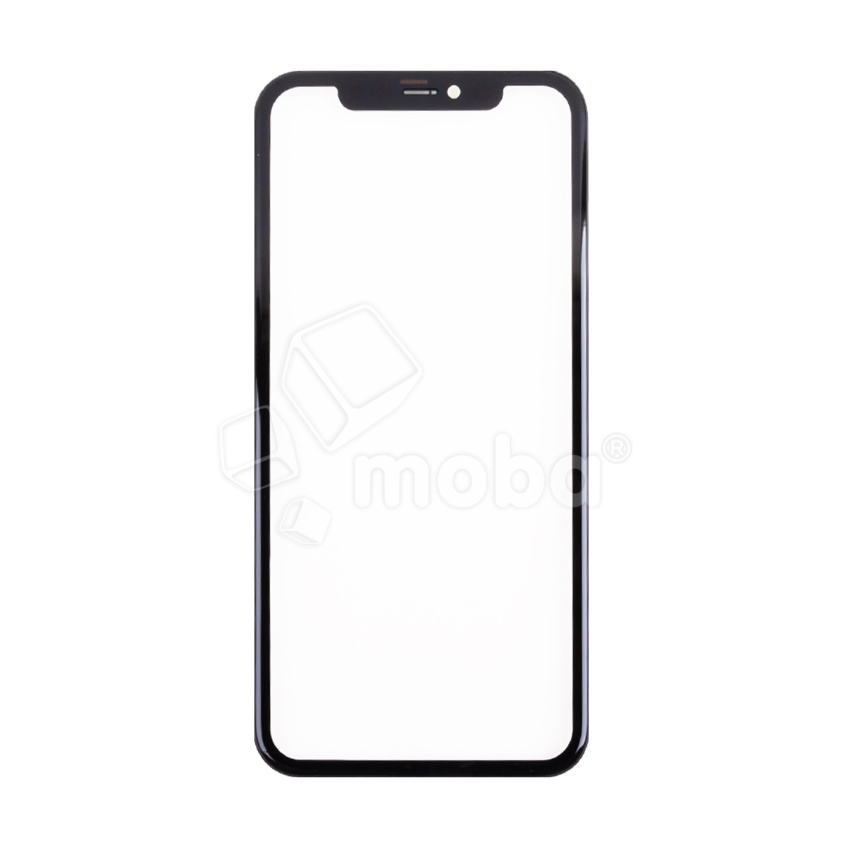 Стекло для переклейки iPhone 11 (A2221) с OCA пленкой + рамка Черный - OR (Feaglet)