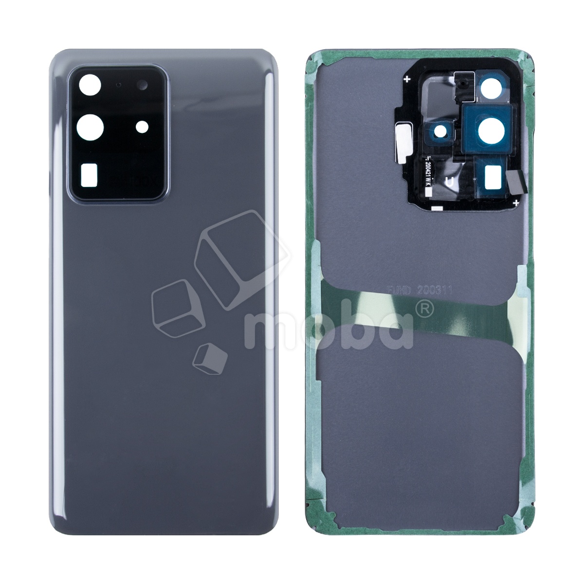 Задняя крышка для Samsung Galaxy S20 Ultra (G988B) Серый - Премиум