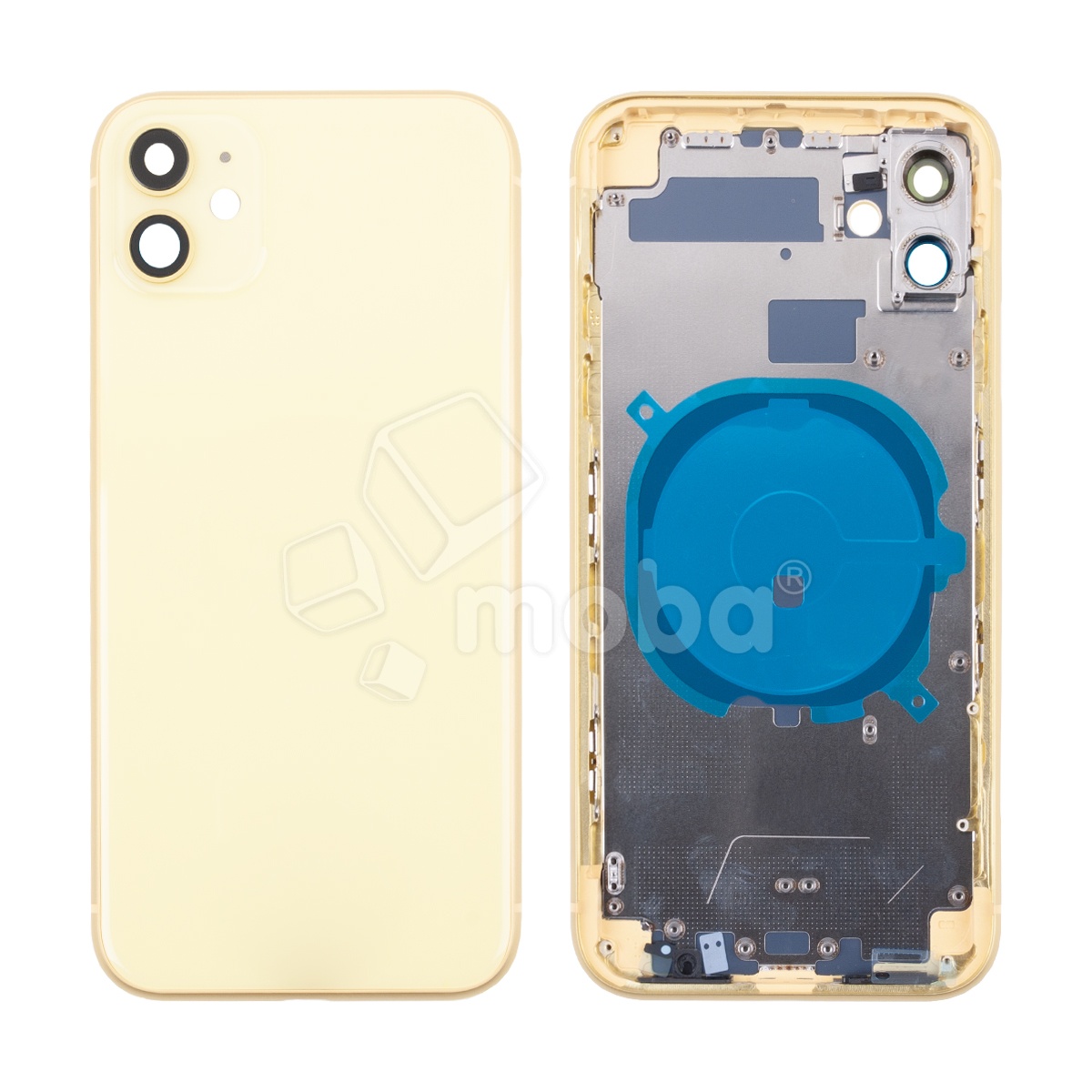 Корпус для iPhone 11 (A2221) (1 Sim) Желтый - Премиум