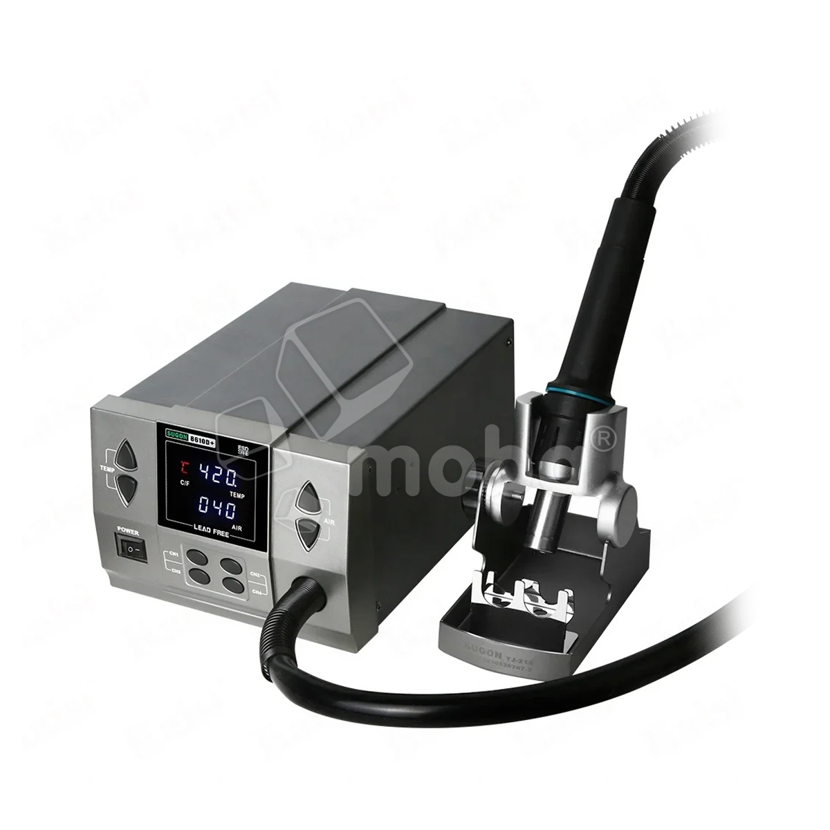 Термовоздушная паяльная станция Sugon 8610D+ (1000W, 100–500 °C, LCD)