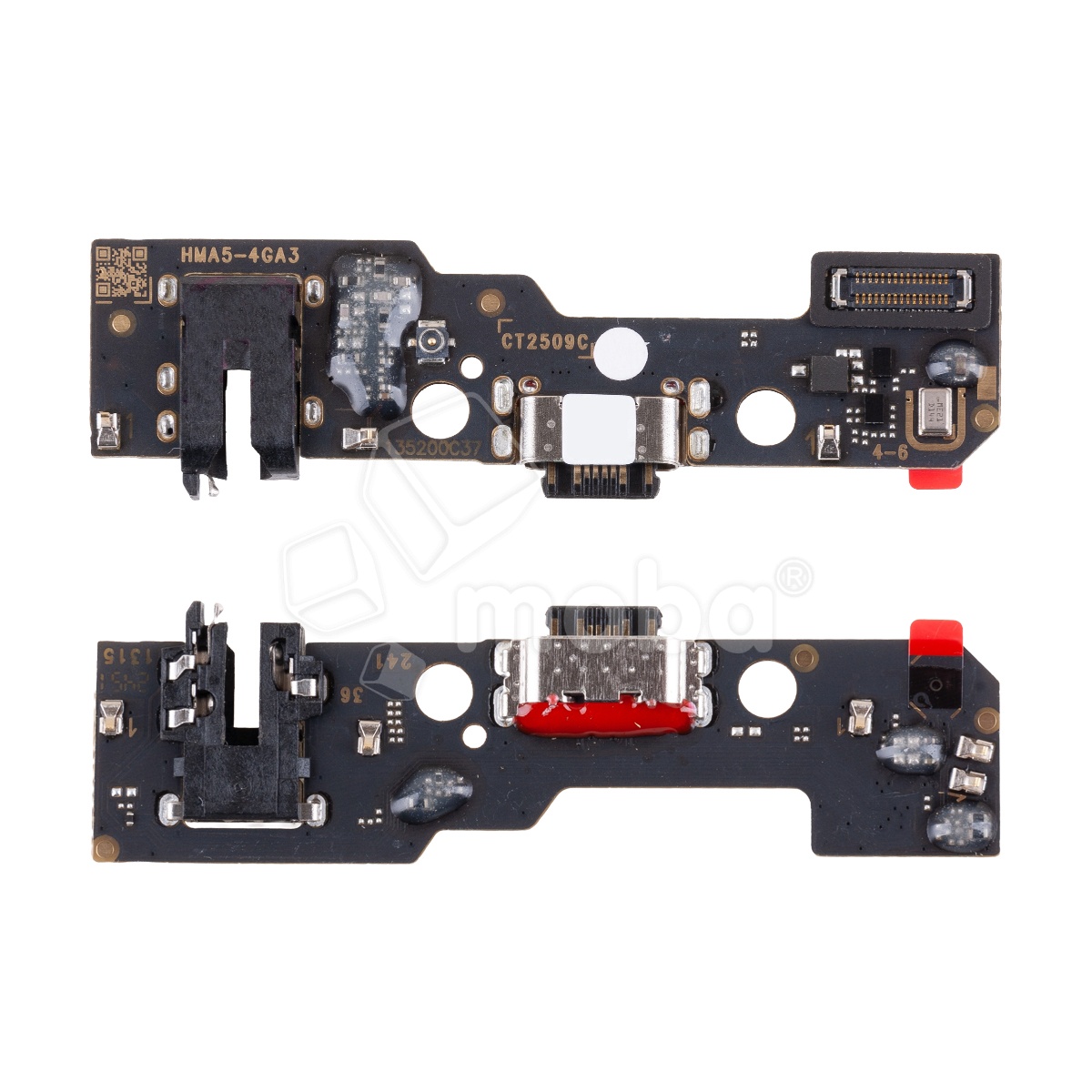 Шлейф для Xiaomi Redmi A5/Poco C71 (25028RN03A/25028PC03G) плата на системный разъем/разъем гарнитуры/микрофон