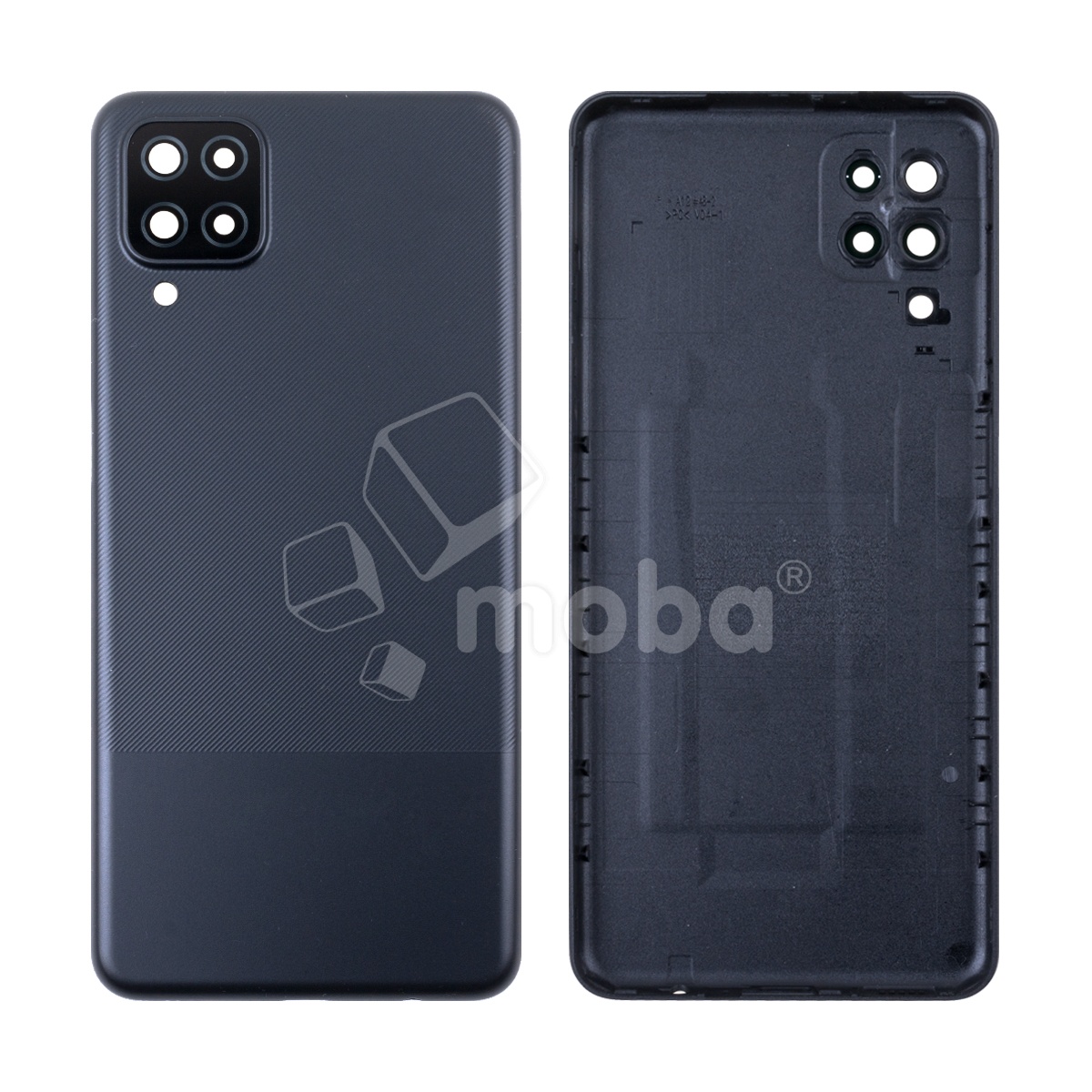 Задняя крышка для Samsung Galaxy A12/A12 Nacho (A125F/A127F) Черный - Премиум