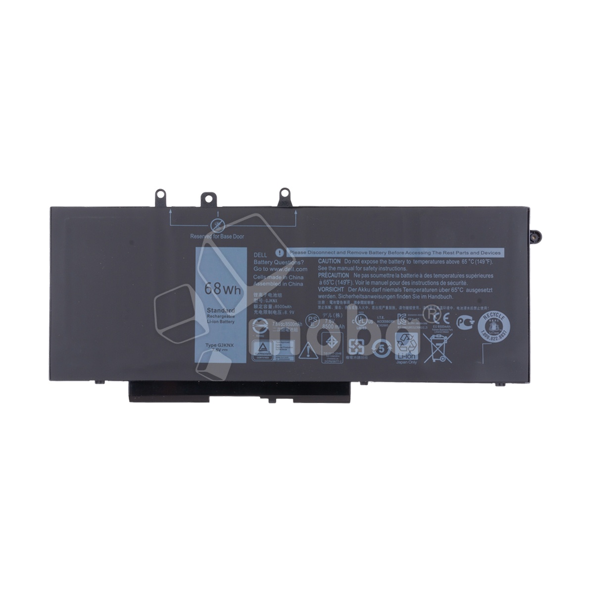 Аккумуляторная батарея для ноутбука Dell Precision 15 3520, Latitude E5580, E5480 (GJKNX) 7900 mAh