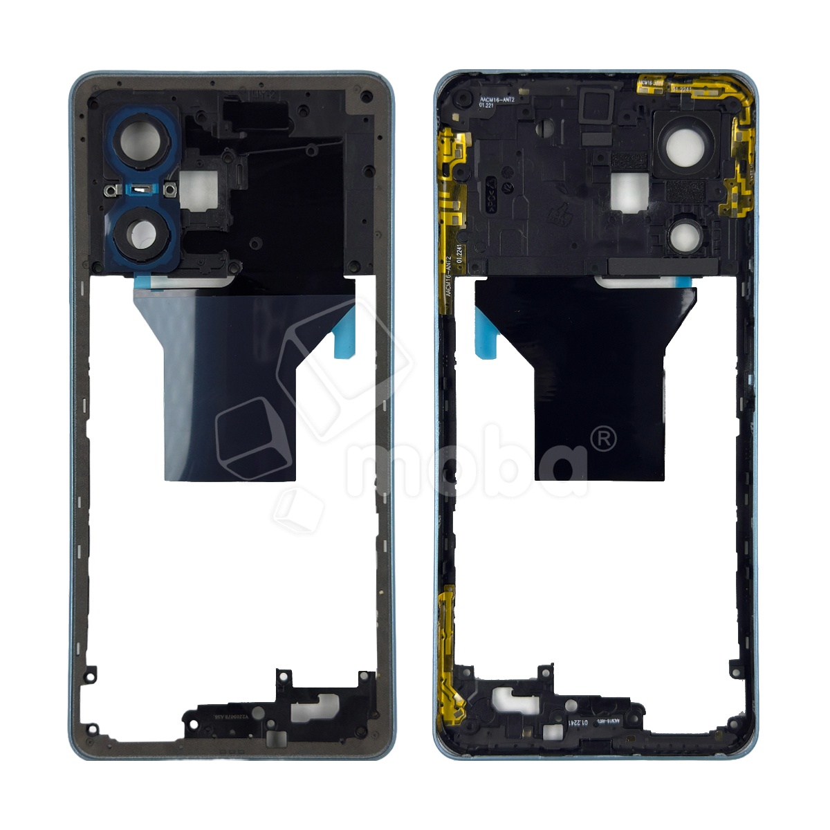 Средняя часть для Xiaomi Poco X5 Pro 5G (22101320G) Синий