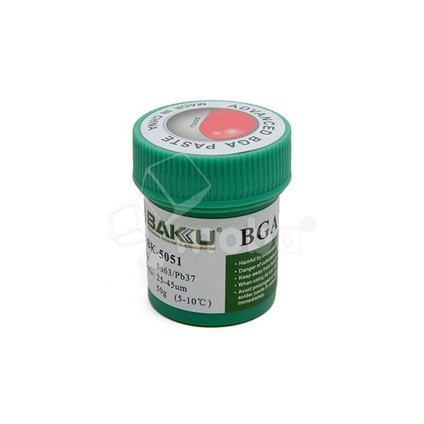 Паста паяльная BAKU BK-5051 (50 г, среднетемпературная 183°C)