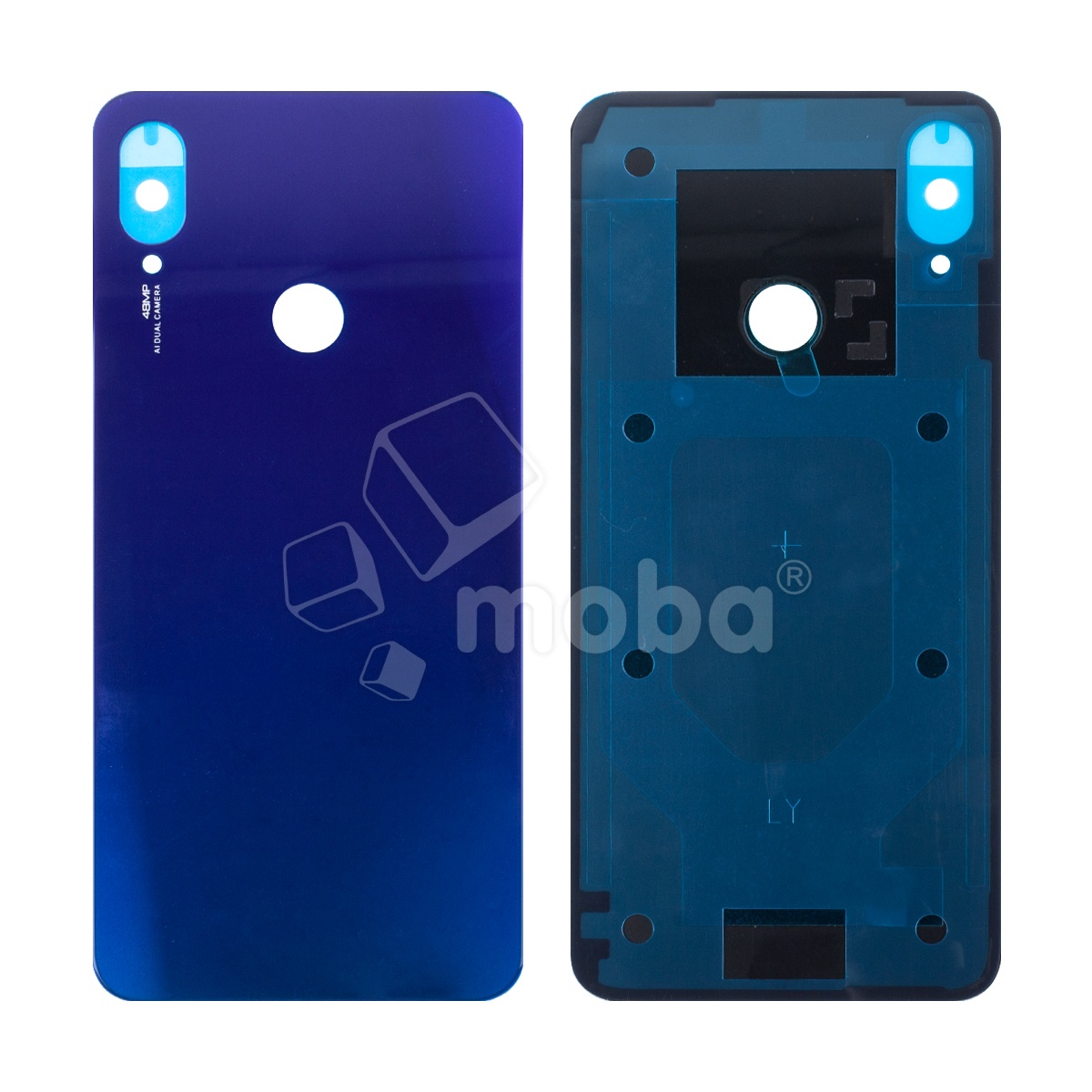 Задняя крышка для Xiaomi Redmi Note 7/7 Pro (M1901F7H) Синий - Премиум