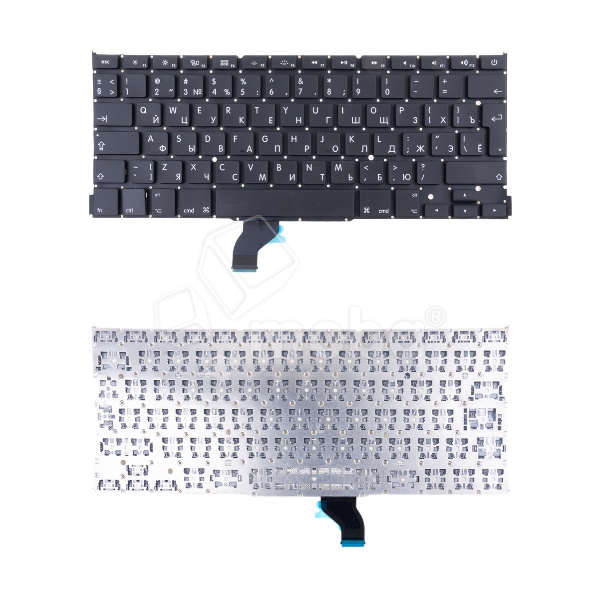 Клавиатура для ноутбука MacBook Pro 13" A1502 (2013-2015, Г-образный Enter RU) Черный