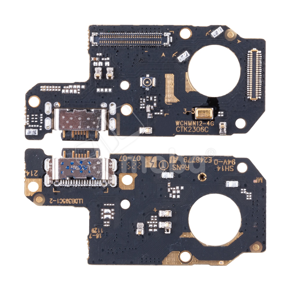 Шлейф для Xiaomi Redmi Note 12 4G (23021RAA2Y/23021RAAEG/23027RAD4I/23028RA60L) плата на системный разъем/микрофон
