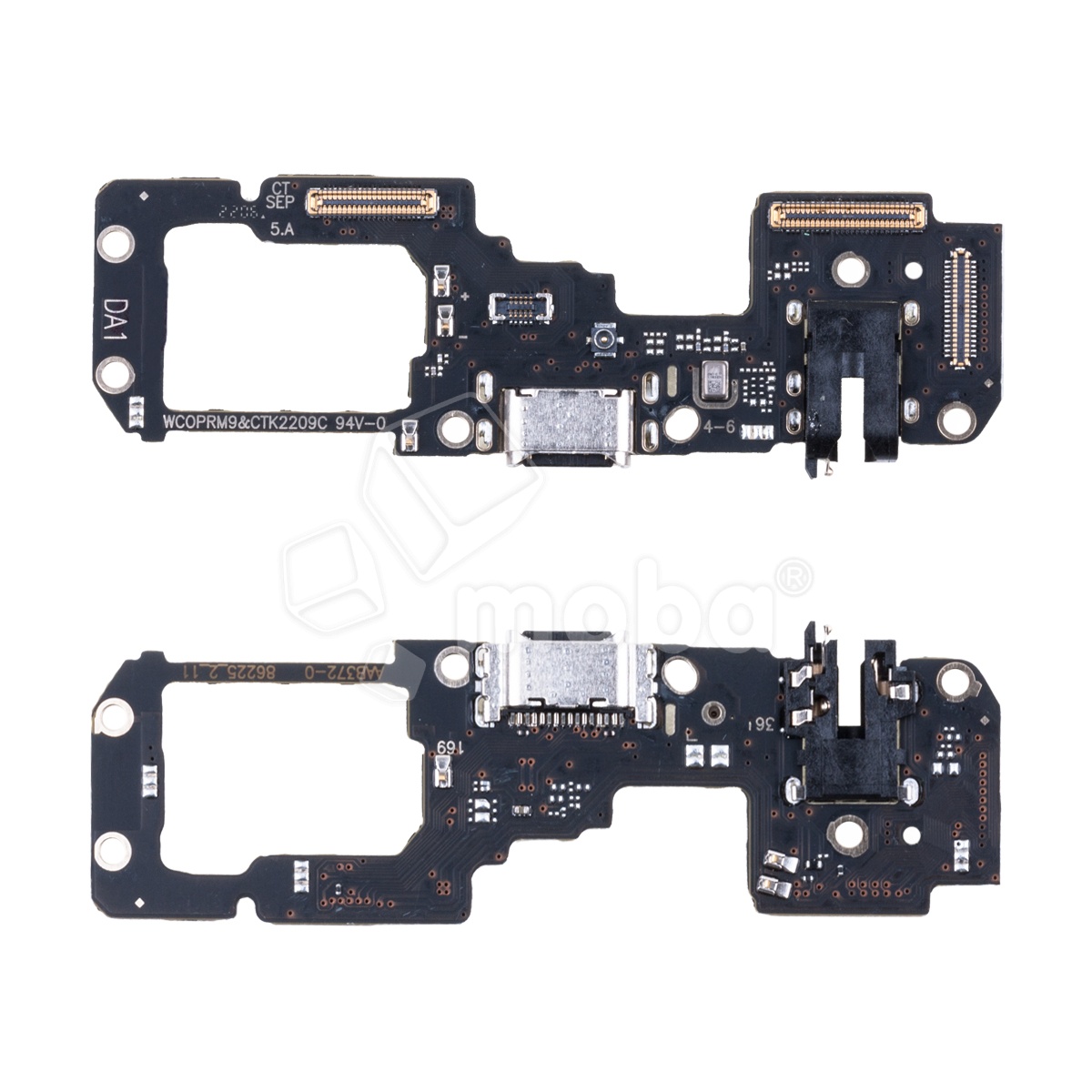 Шлейф для Realme 9/9 Pro+ (RMX3521/RMX3393/RMX3392) плата на системный разъем/разъем гарнитуры/микрофон