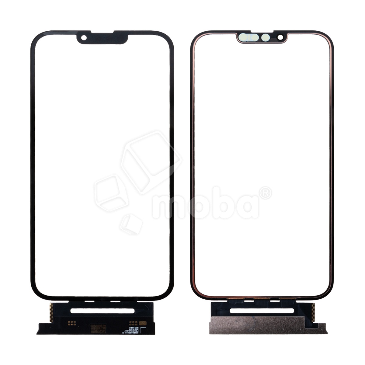 Стекло для переклейки iPhone 13 Pro Max (A2645) с OCA пленкой + тачскрин + рамка Черный - OR (Mitsubishi)