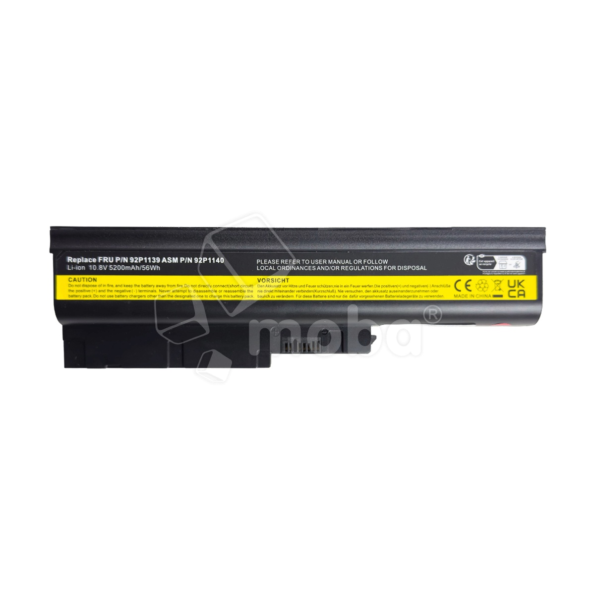 Аккумуляторная батарея для ноутбука Lenovo/IBM ThinkPad R60, R61, T60 (42T5233) 5200 mAh