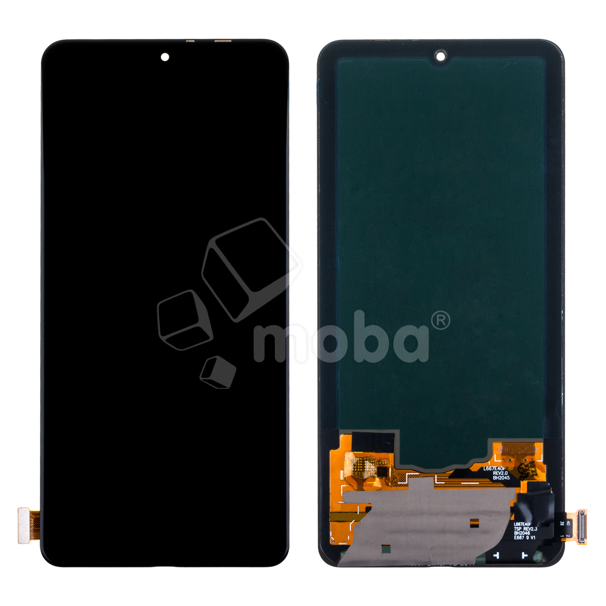 Дисплей для Xiaomi Poco F4 (22021211RG) в сборе с тачскрином Черный - (OLED) (Full HD, 450 Кд/м²)