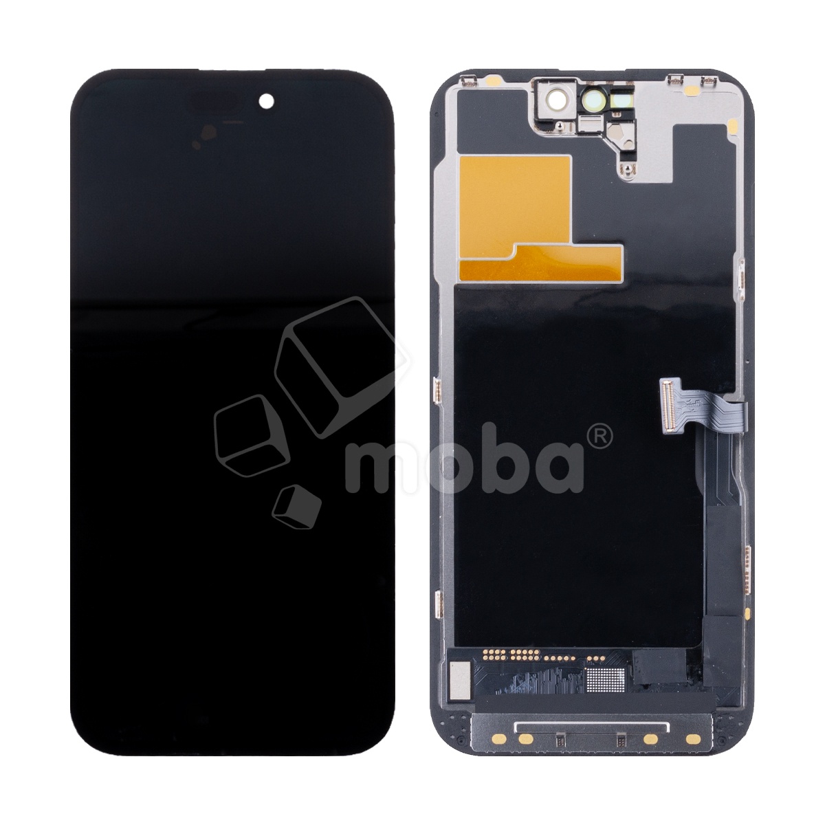 Дисплей для iPhone 14 Pro (A2891) в сборе с тачскрином Черный - (Hard OLED, Full HD COF, 650 Кд/м²) (площадка под IC)