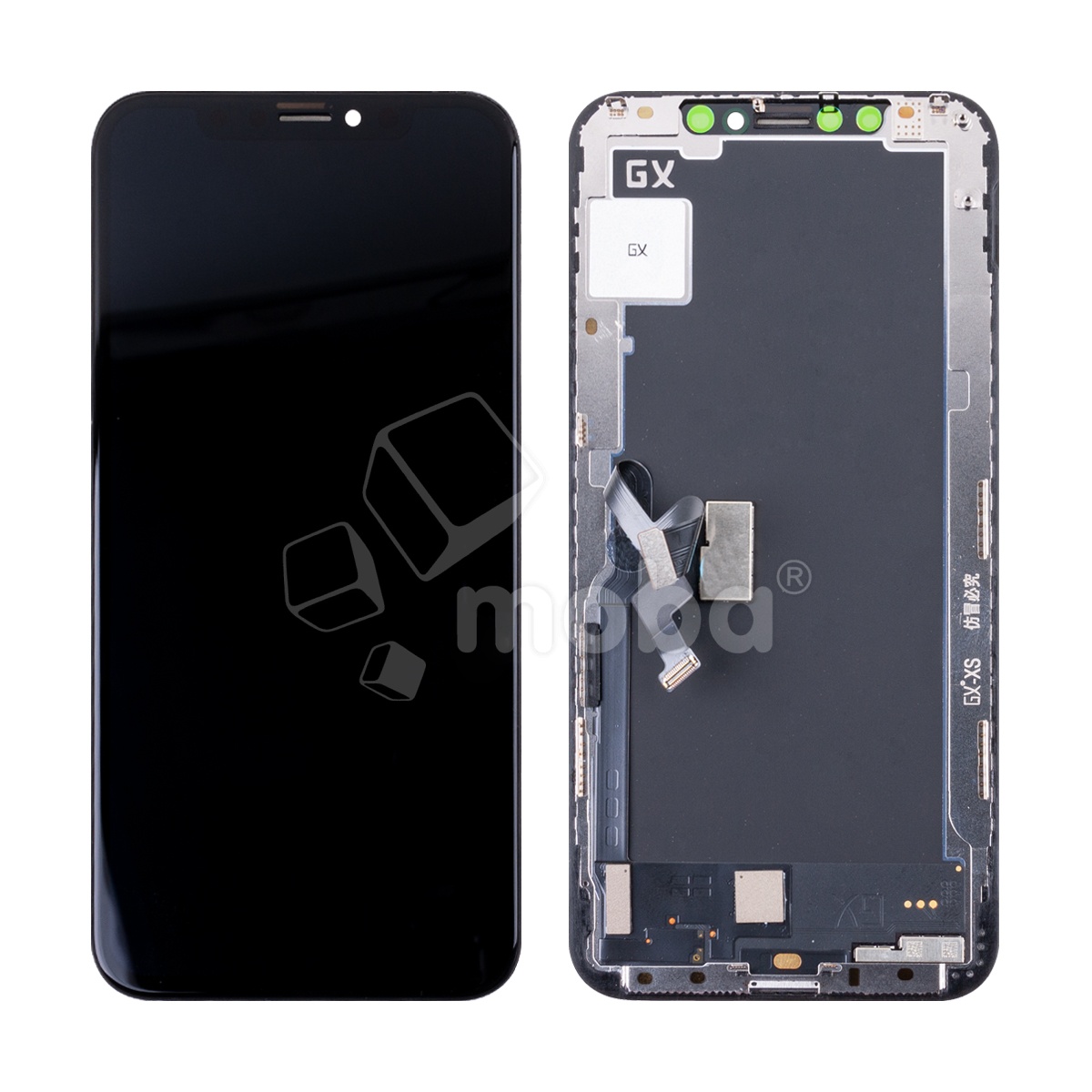 Дисплей для iPhone Xs (A2097/A1920) в сборе с тачскрином Черный - GX (Hard OLED, HD COF, 600 Кд/м²)