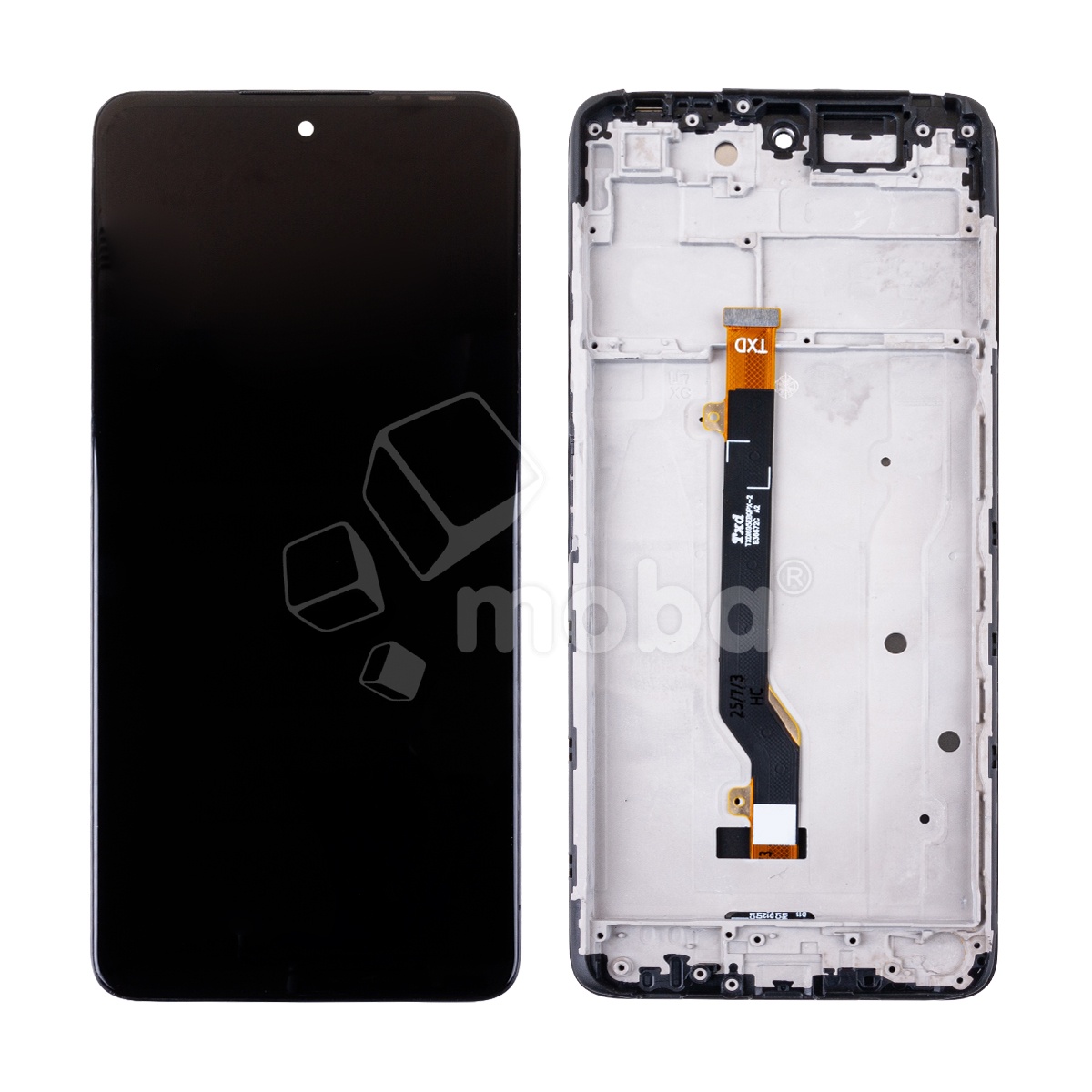 Дисплей для Tecno Pova 2 (LE7n) модуль с рамкой Черный - OR (HD+, 300 Кд/м², 60 Гц)