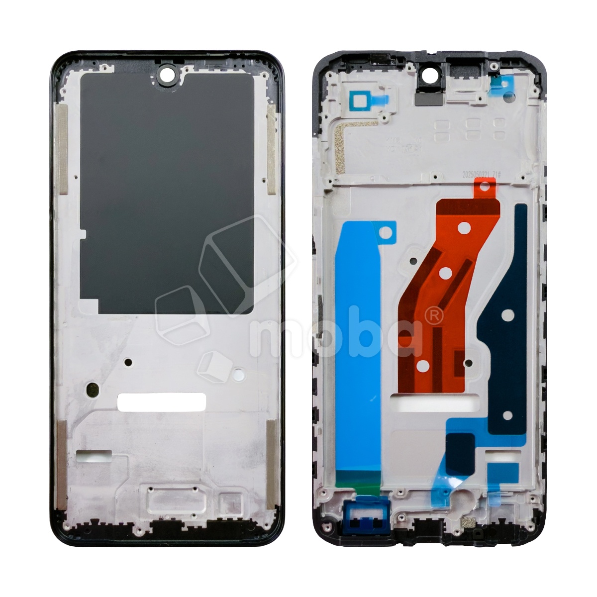 Рамка дисплея для Tecno Spark 40 4G (KM5n) Черный (возможен дефект ЛКП)