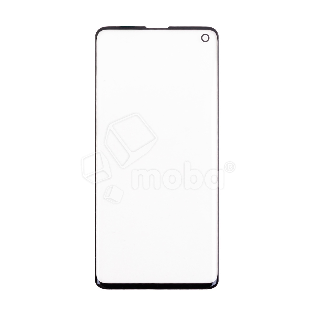 Стекло для переклейки Samsung Galaxy S10 (G973F) с OCA пленкой Черный - (Feaglet)
