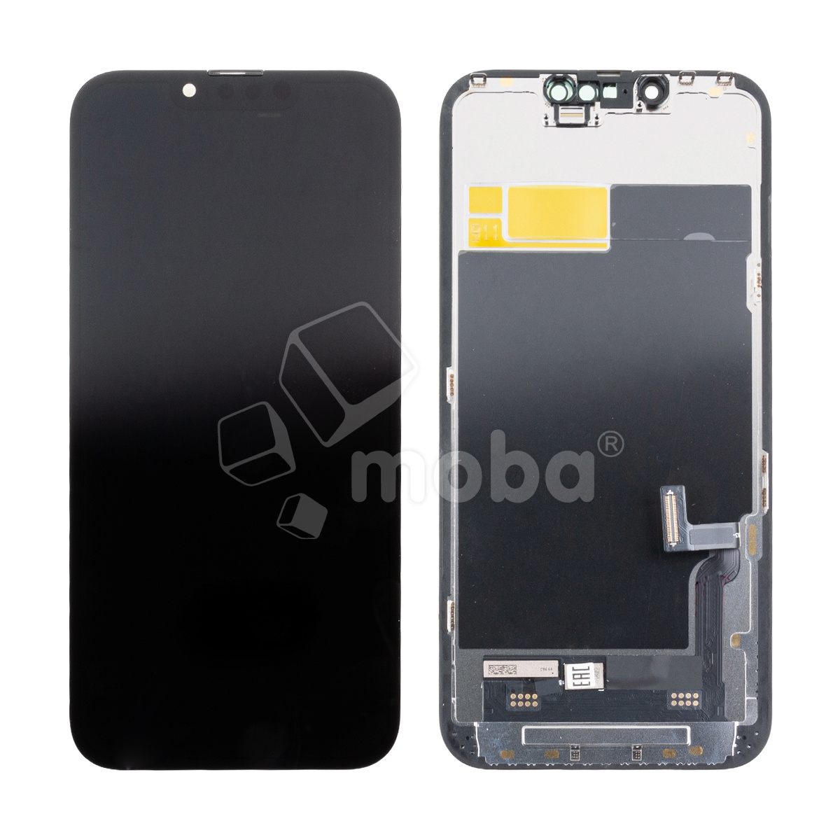 Дисплей для iPhone 13 (A2635) в сборе с тачскрином Черный - (Soft OLED, Full HD COP, 850 Кд/м²) (с верификацией = с привязкой без ошибки)