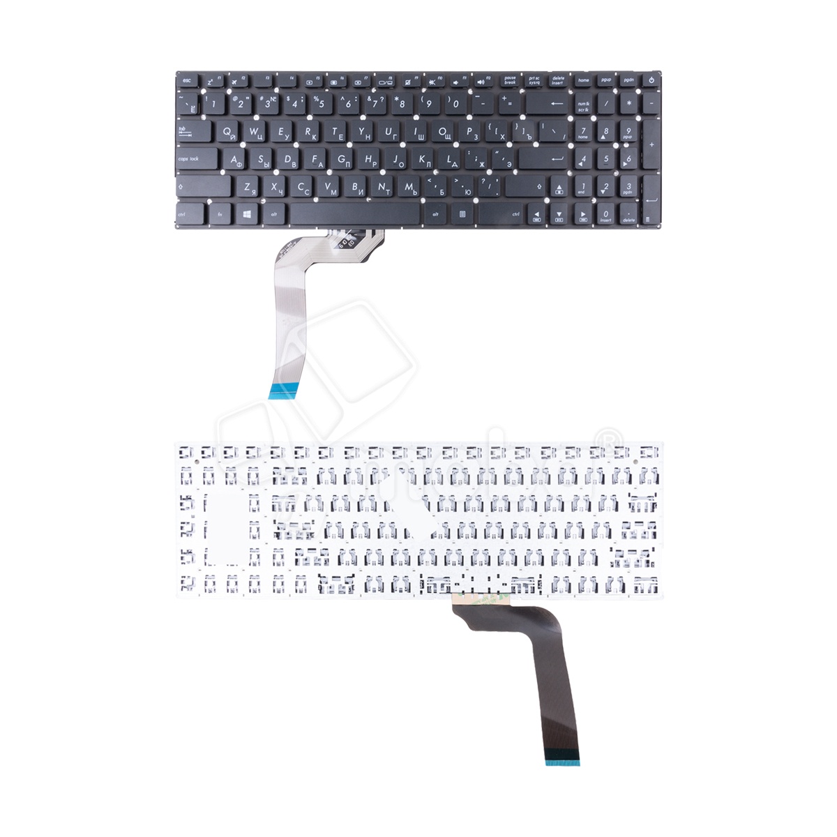 Клавиатура для ноутбука Asus X542/X542BA/X542B/X542U/X542UR/X542UQR/X542UN/X542UF/X542UA Черный