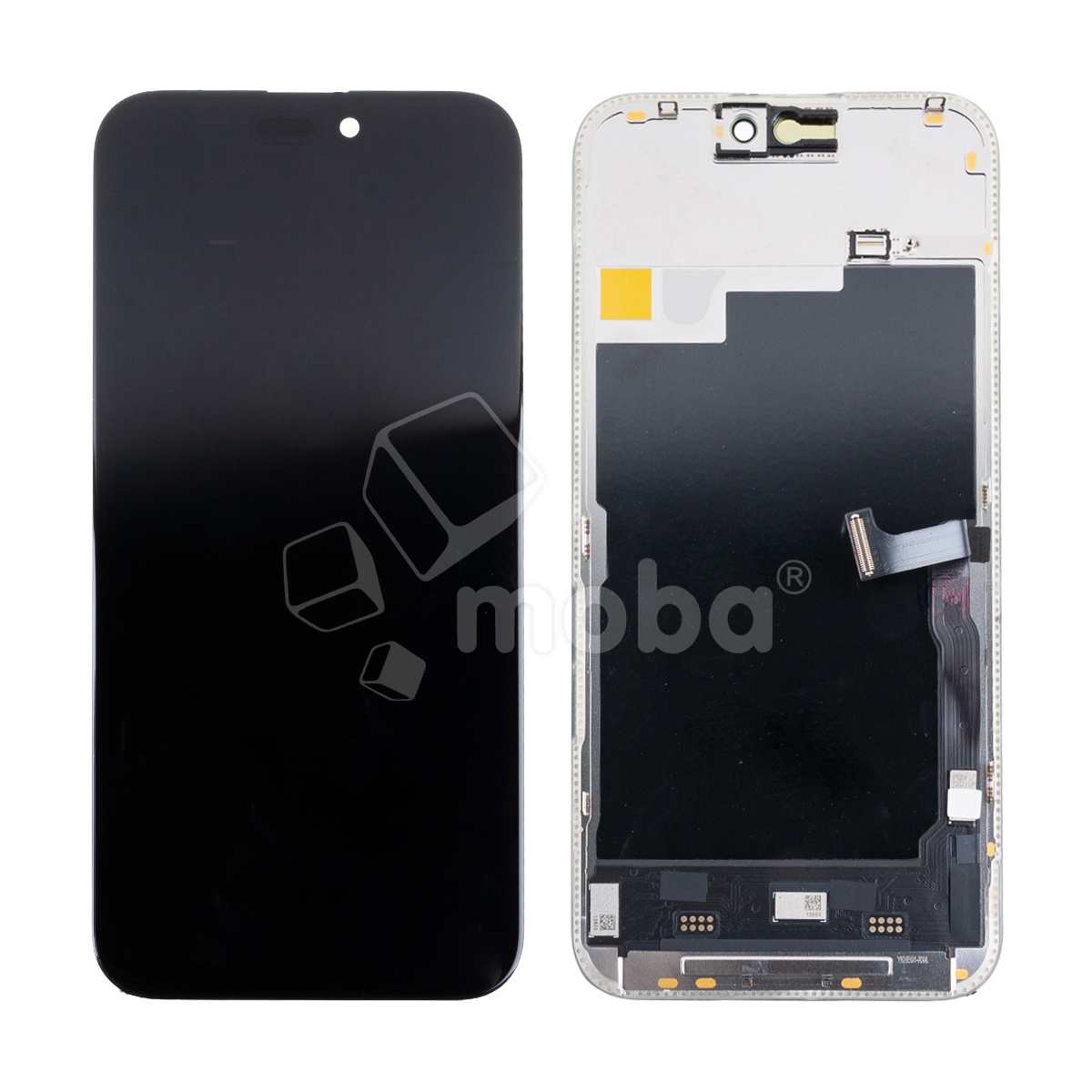 Дисплей для iPhone 15 Pro Max (A3106) в сборе с тачскрином Черный - (Soft OLED, Full HD COP, 850 Кд/м², 120 Гц) (с верификацией = с привязкой без ошибки)