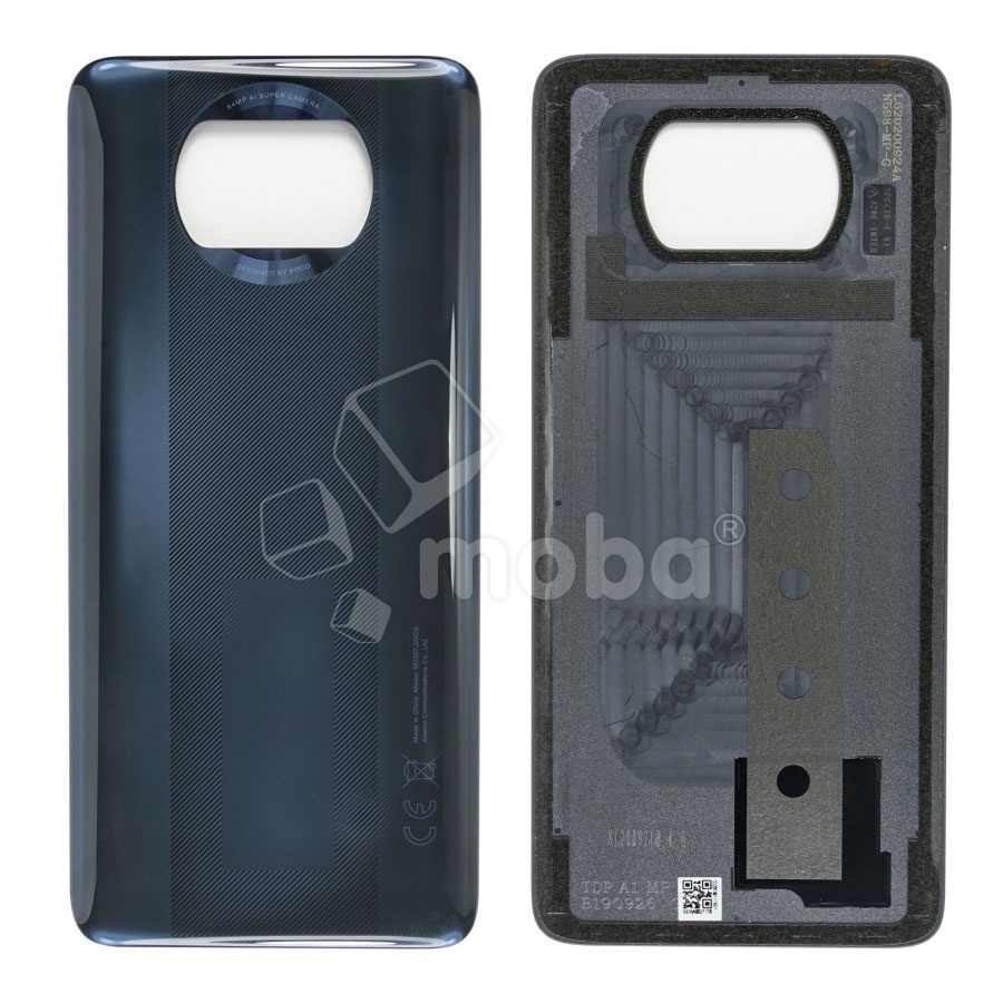 Задняя крышка для Xiaomi Poco X3 NFC/X3 Pro (M2007J20CG/M2102J20SG) Серый
