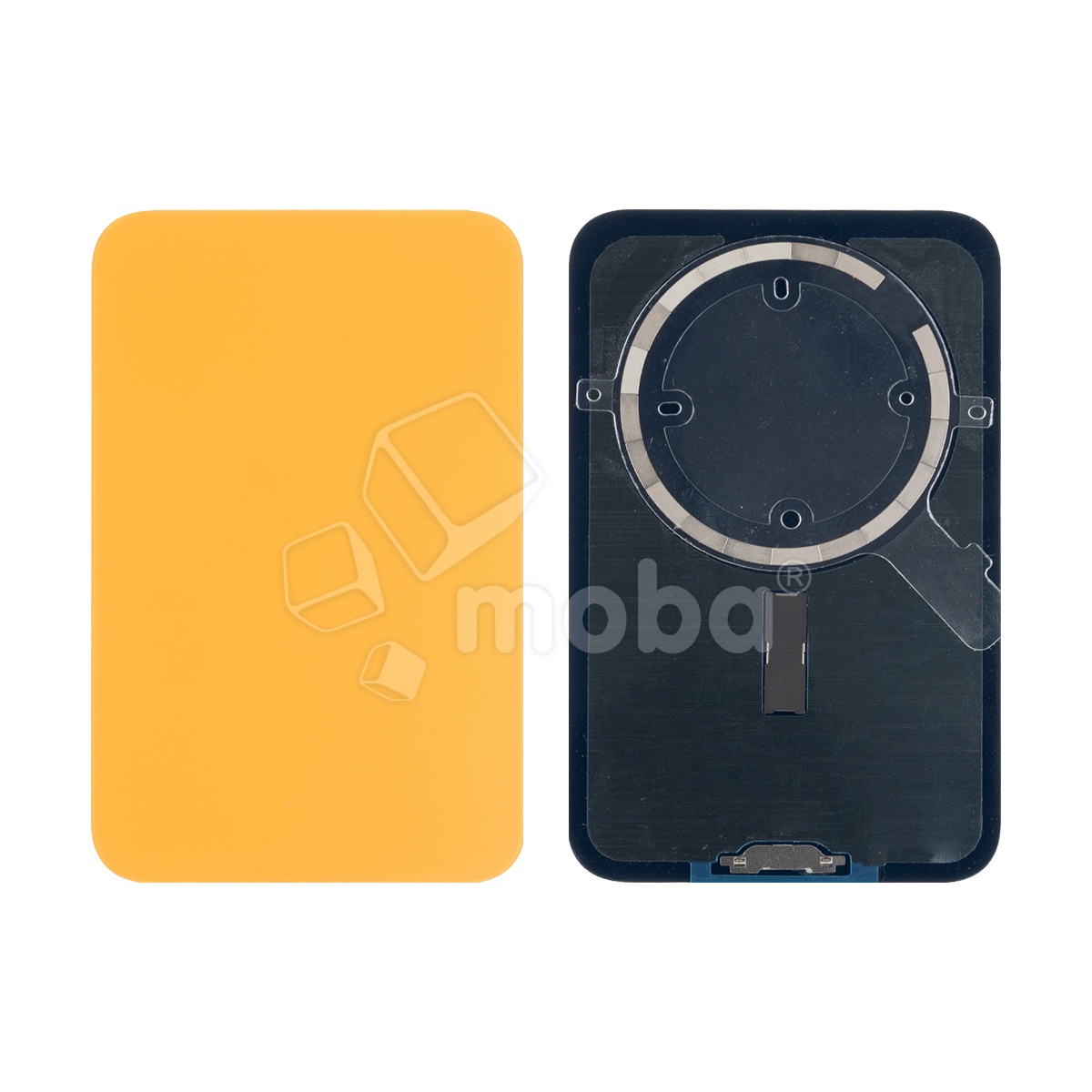 Задняя крышка для iPhone 17 Pro Max (A3526) Оранжевый (стекло, монолит, MagSafe, логотип) - Премиум