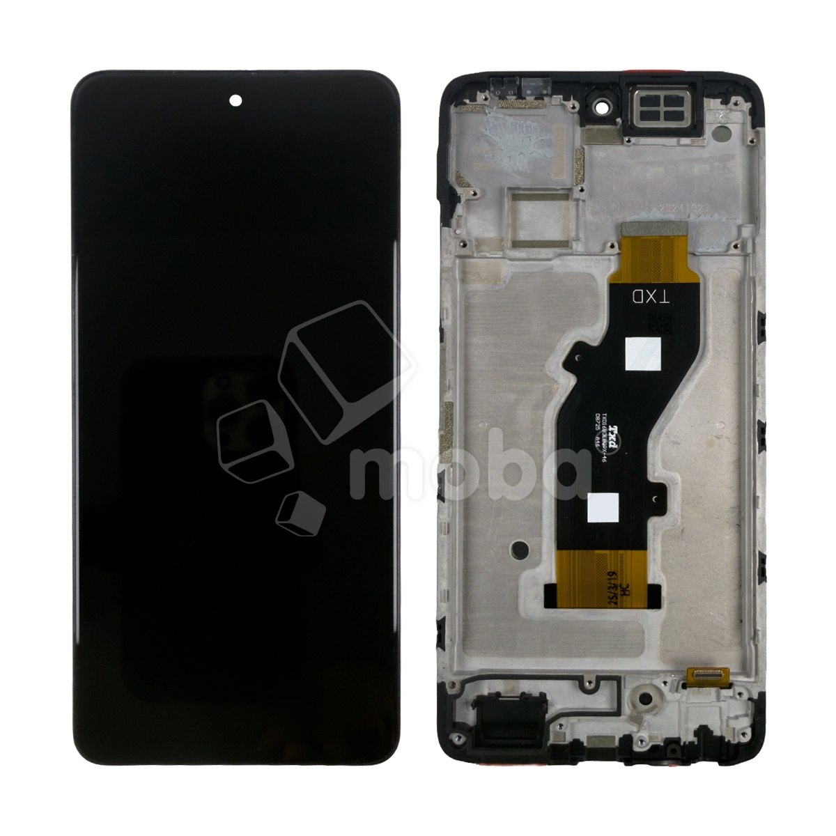 Дисплей для Tecno Spark 30 4G (KL6) модуль с рамкой Черный - OR (Full HD, 300 Кд/м², 90 Гц)