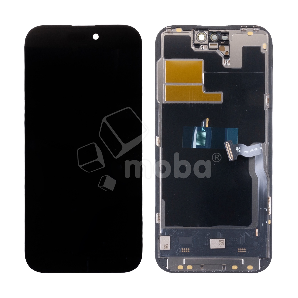 Дисплей для iPhone 14 Pro (A2891) в сборе с тачскрином Черный - DD (Soft OLED, Full HD COP, 850 Кд/м², 120 Гц) (площадка под IC)