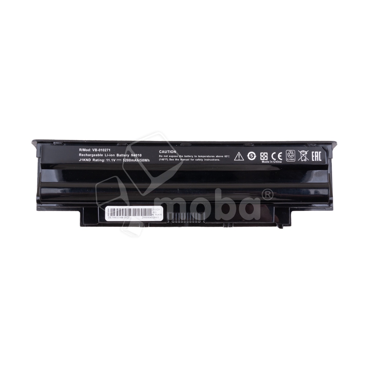 Аккумуляторная батарея для ноутбука Dell Inspiron 13R, 14R, 15R, 17R, M411 (J1KND) 5200 mAh