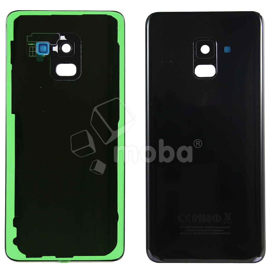 Задняя крышка для Samsung Galaxy A8 2018 (A530F) Черный - Премиум
