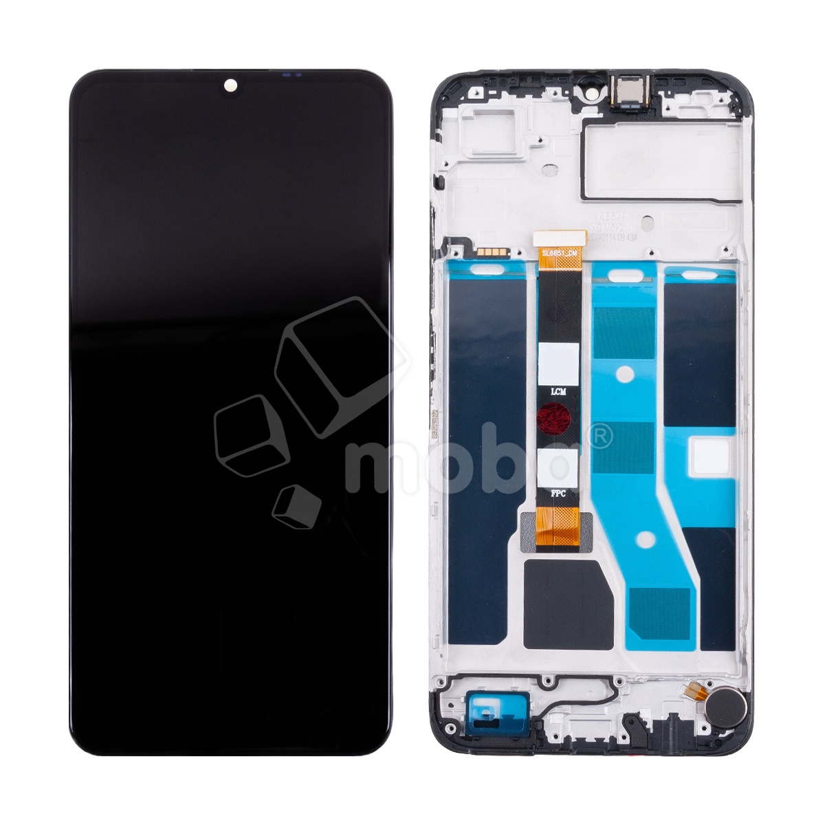 Дисплей для Realme C53 (RMX3760) модуль с рамкой Черный - OR (HD+, 300 Кд/м², 90 Гц)
