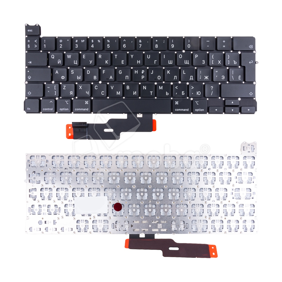 Клавиатура для ноутбука MacBook Pro 13" A2289 (2020, Г-образный Enter RU) Черный