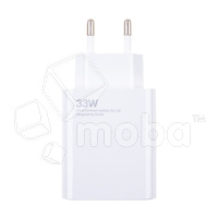 Сетевое зарядное устройство USB для Xiaomi Turbo Charger (33W, QC3.0, кабель Type-C с чипом IC) Белый