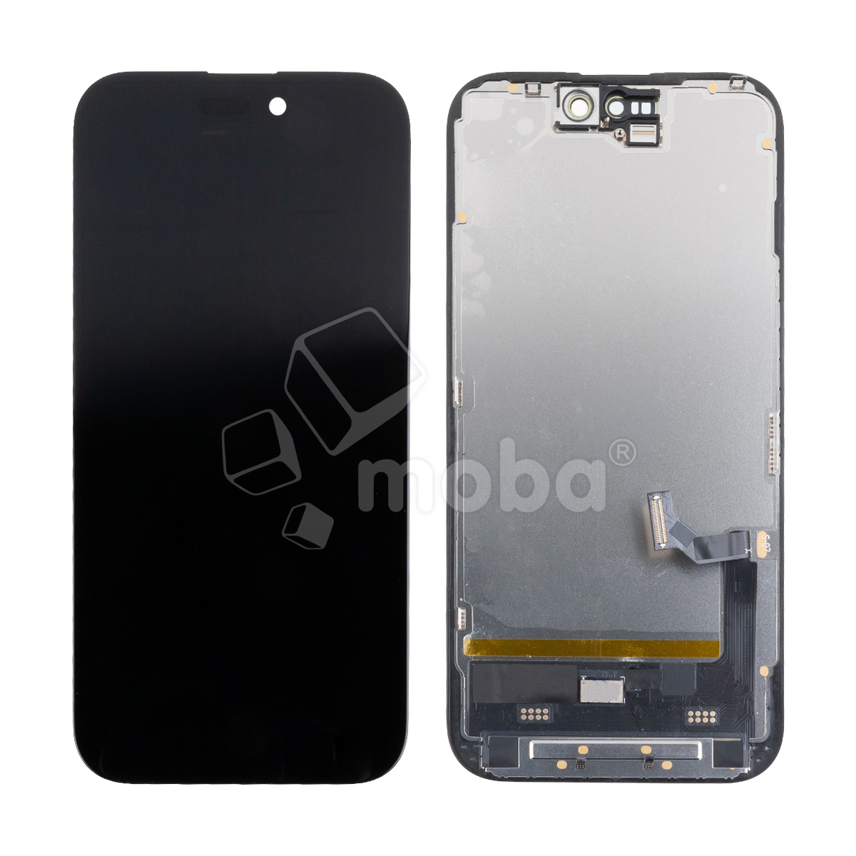 Дисплей для iPhone 15 (A3090) в сборе с тачскрином Черный - (Soft OLED, Full HD COP, 850 Кд/м²) (с верификацией = с привязкой без ошибки)