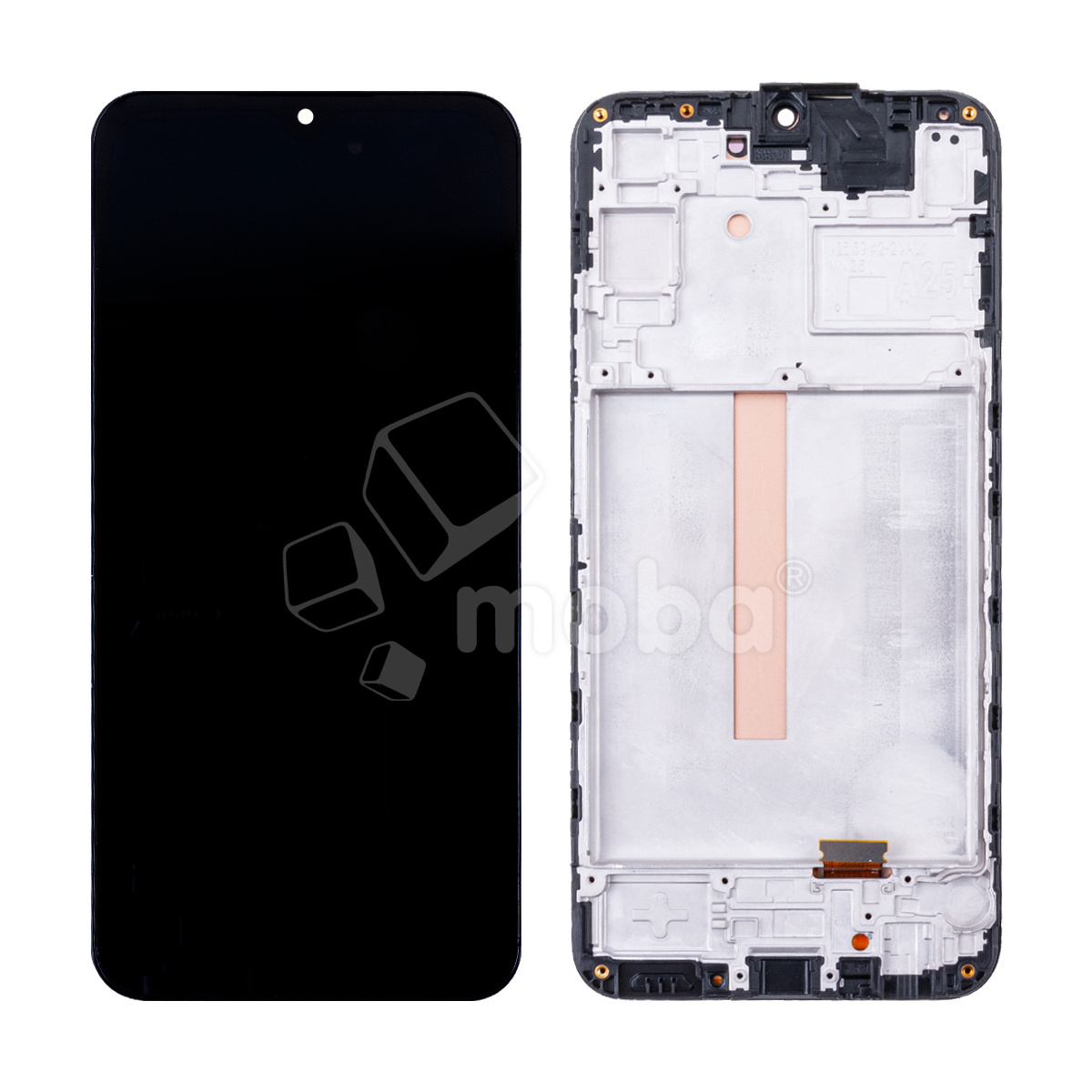 Дисплей для Samsung Galaxy A25 5G (A256E) модуль с рамкой Черный - (OLED) (Full Size) (Full HD, 450 Кд/м²)