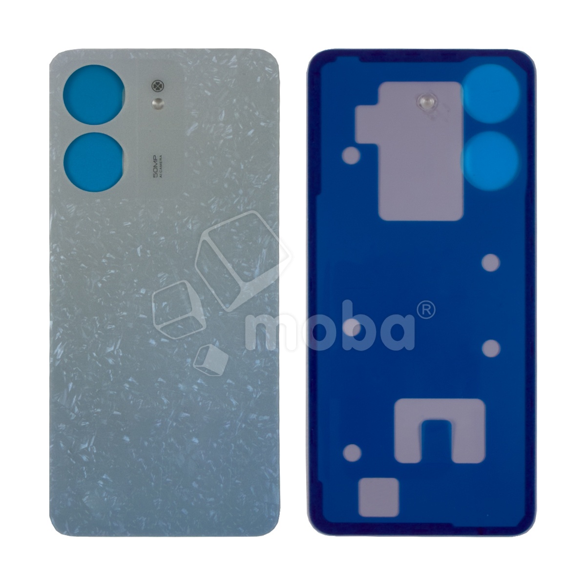 Задняя крышка для Xiaomi Redmi 13С 4G (23100RN82L/23108RN04Y/23106RN0DA/2311DRN14I) Голубой - Премиум