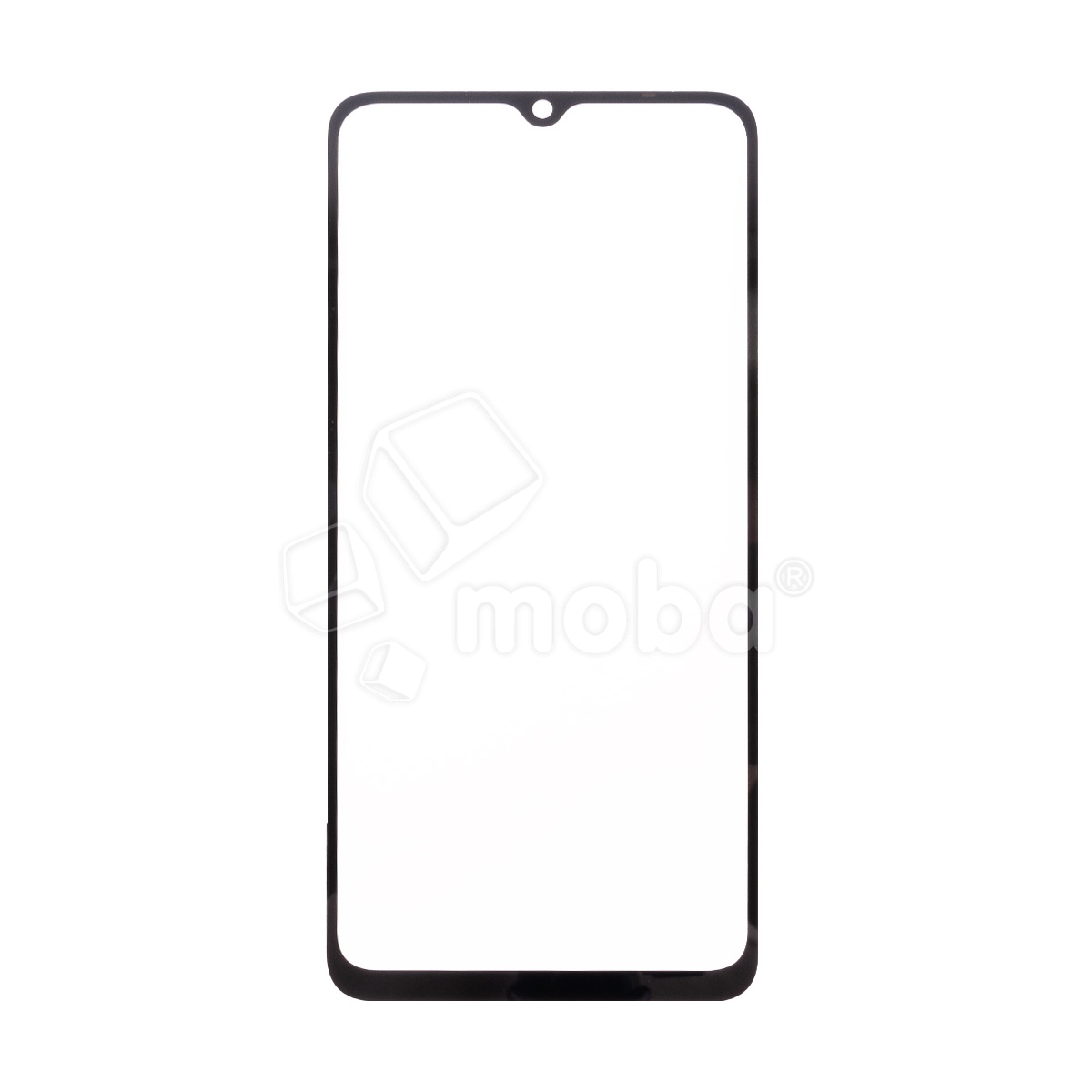 Стекло для переклейки Xiaomi Redmi 12C/Poco C55 (22120RN86G) с OCA пленкой Черный - OR (Mitsubishi)