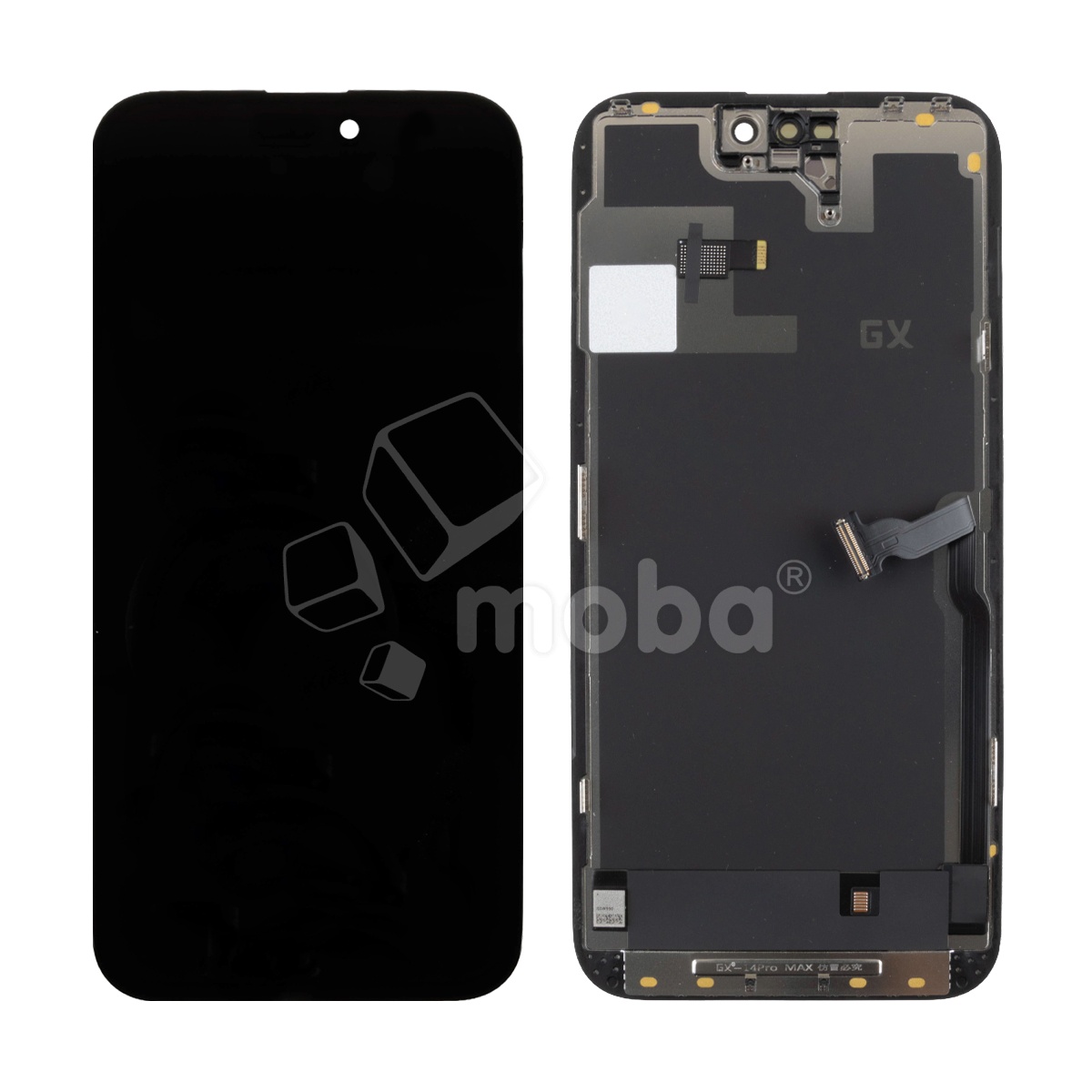 Дисплей для iPhone 14 Pro Max (A2895) в сборе с тачскрином Черный - GX (Hard OLED, Full HD COF, 600 Кд/м²) (площадка под IC)