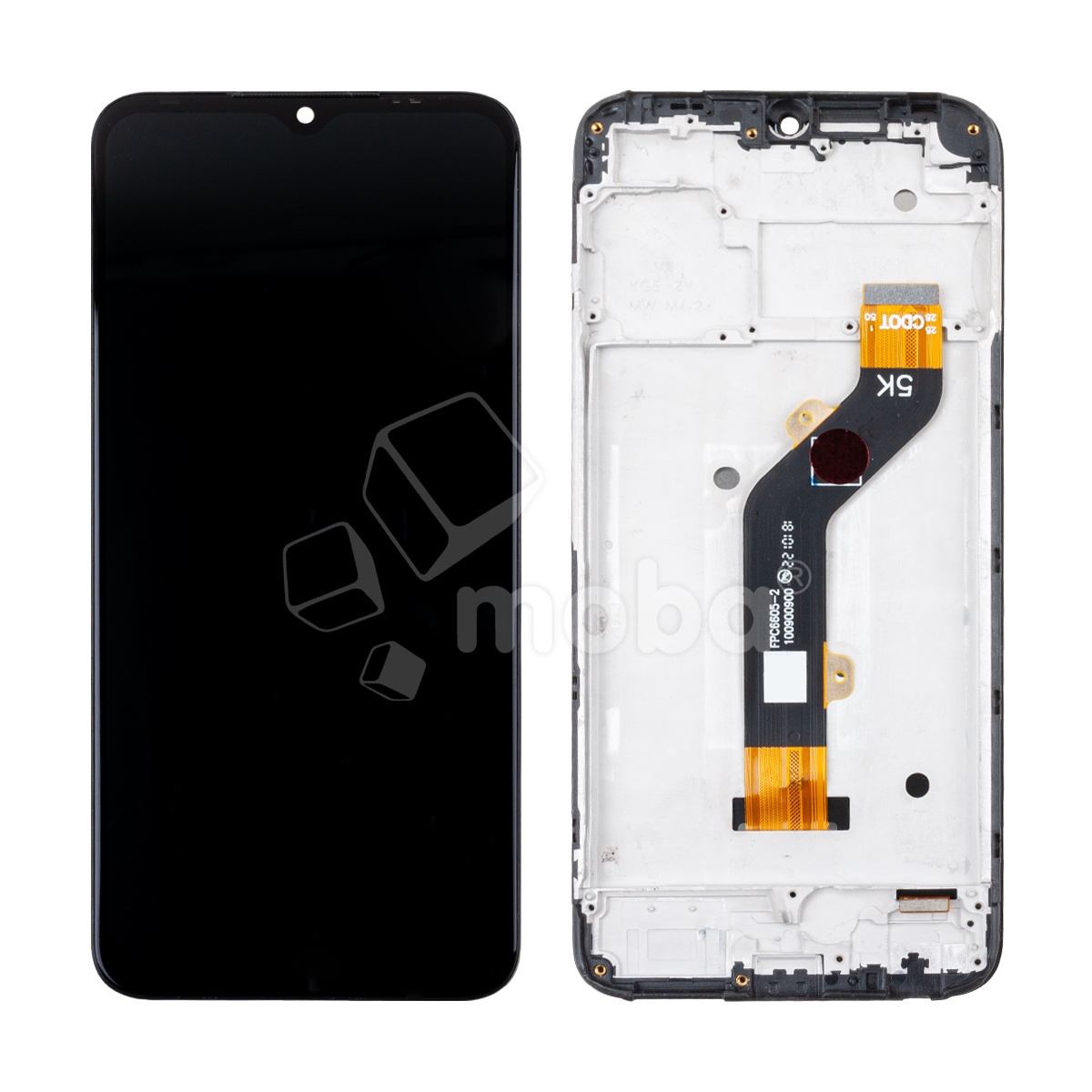 Дисплей для Tecno Spark 8C (KG5n) модуль с рамкой Черный - OR
